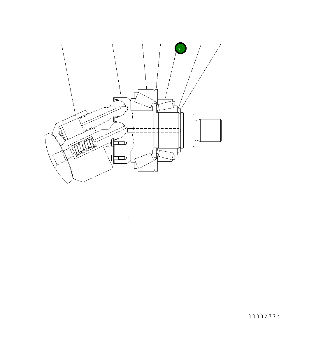 Подшипник UC1100191193 Komatsu