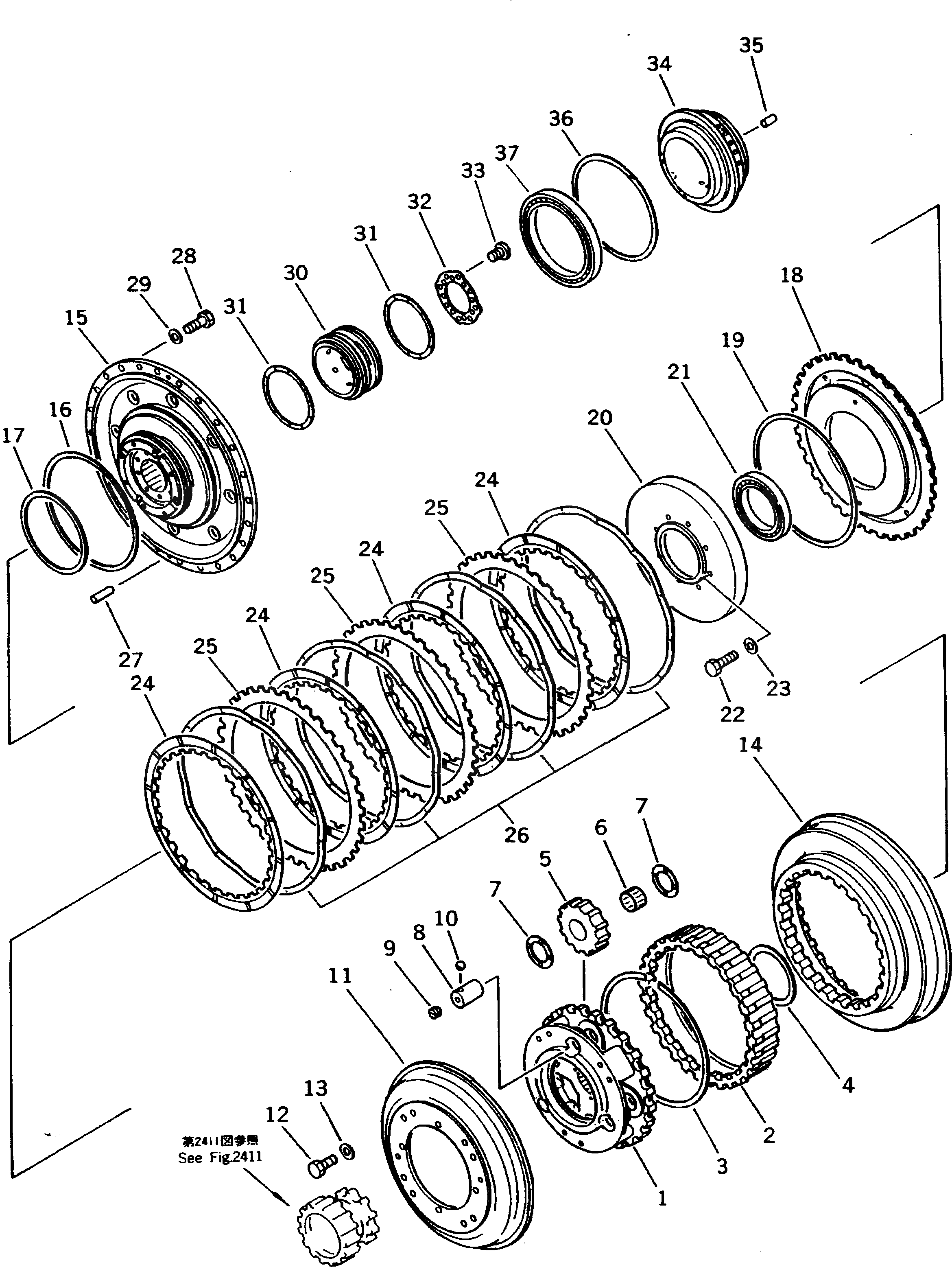 Крышка 566-15-72371  Komatsu