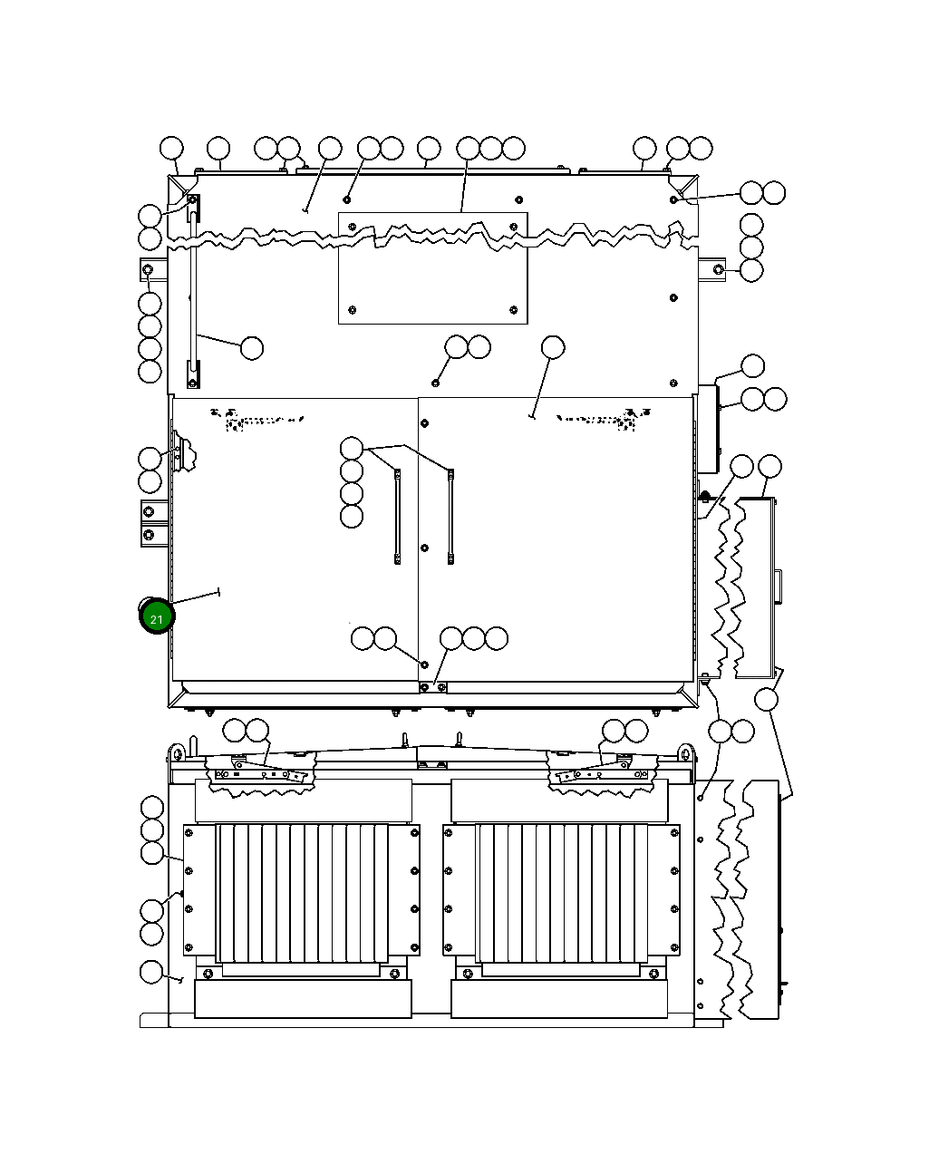 Крышка EC0519 Komatsu