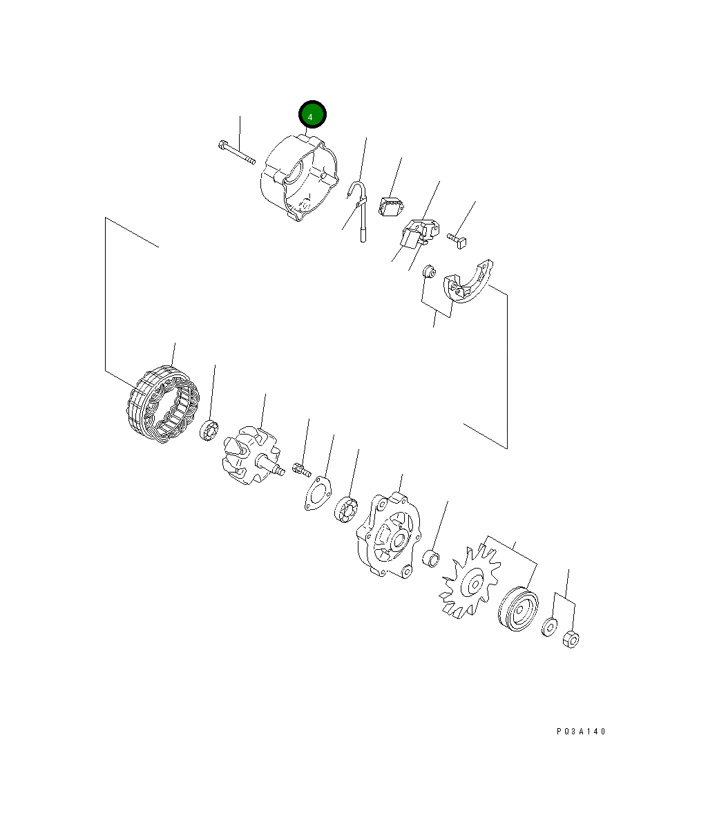 Крышка YMXL180G13012 Komatsu