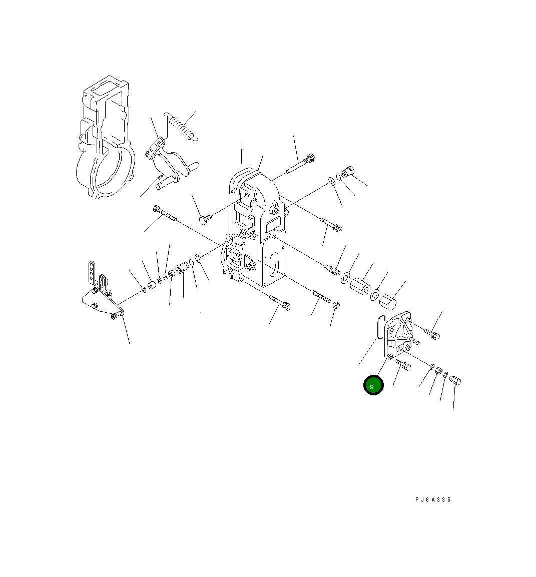 Крышка DK154064-4420  Komatsu