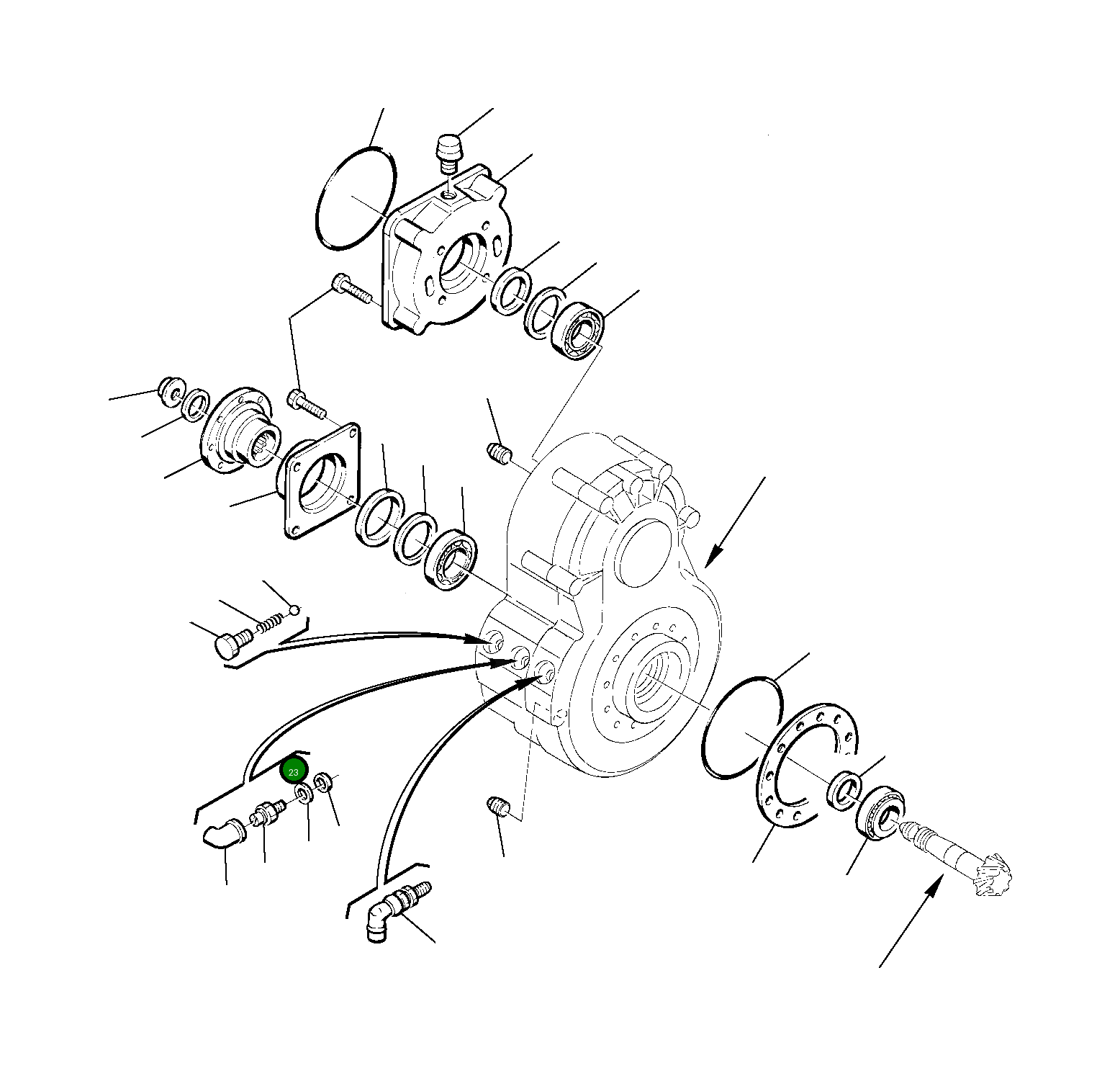 Крышка HU3571431 Komatsu
