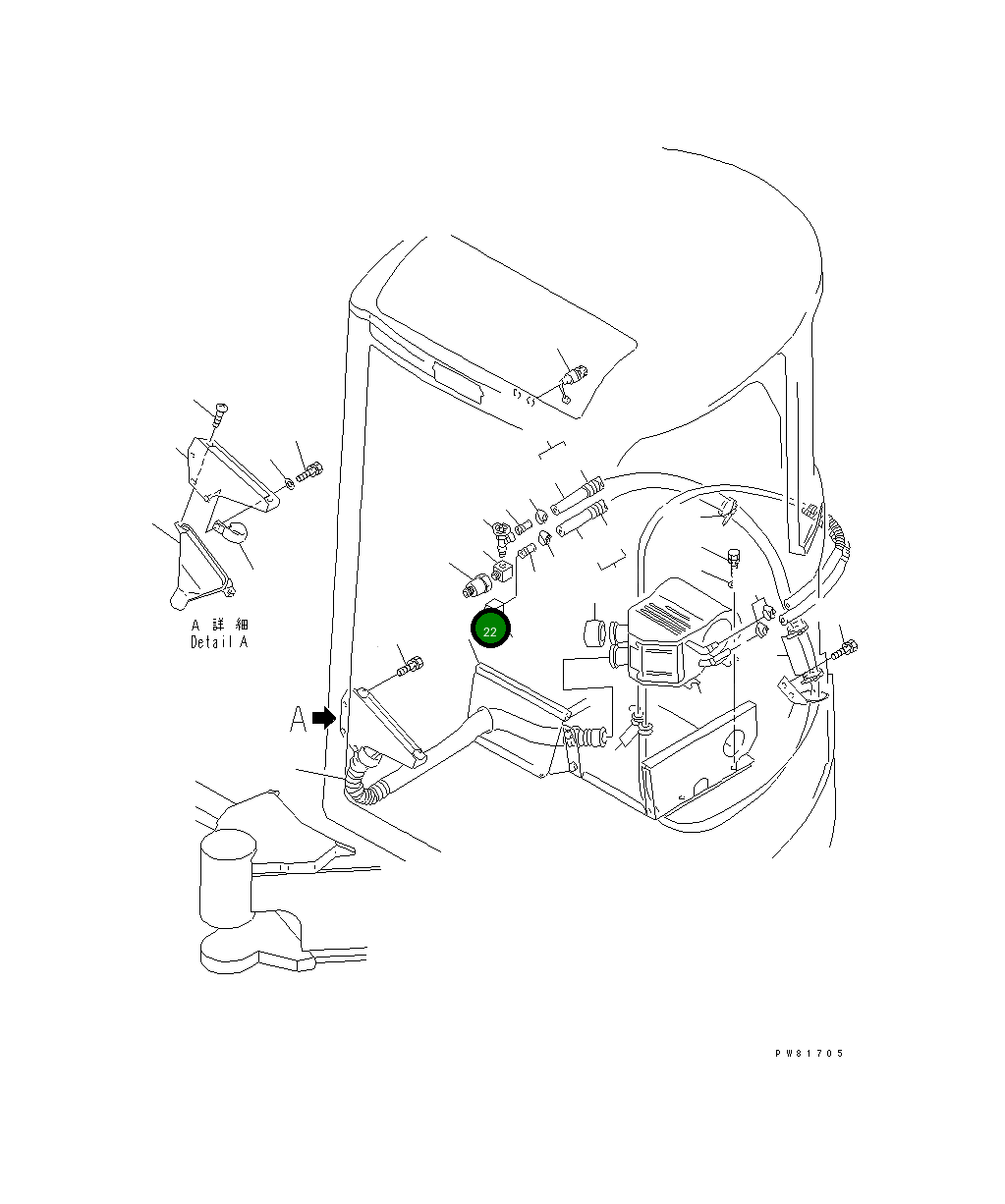 Крышка YM172164-61560  Komatsu