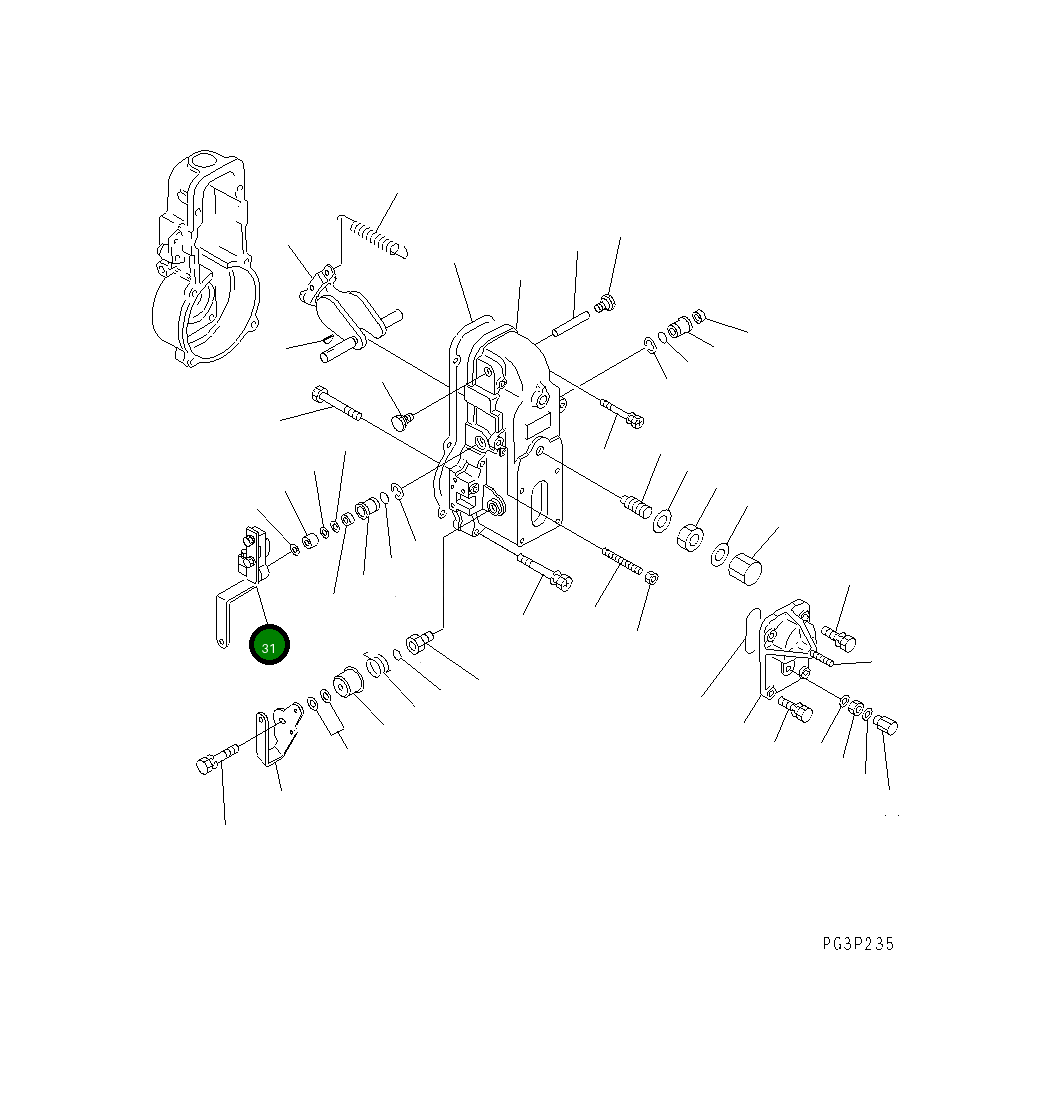 Рычаг DK154343-2320 Komatsu