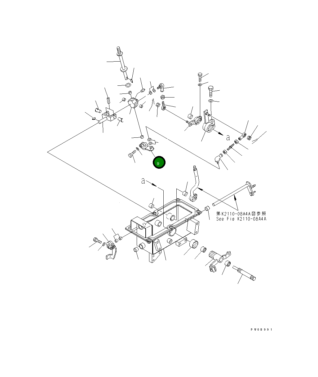 Рычаг 134-43-61420 Komatsu