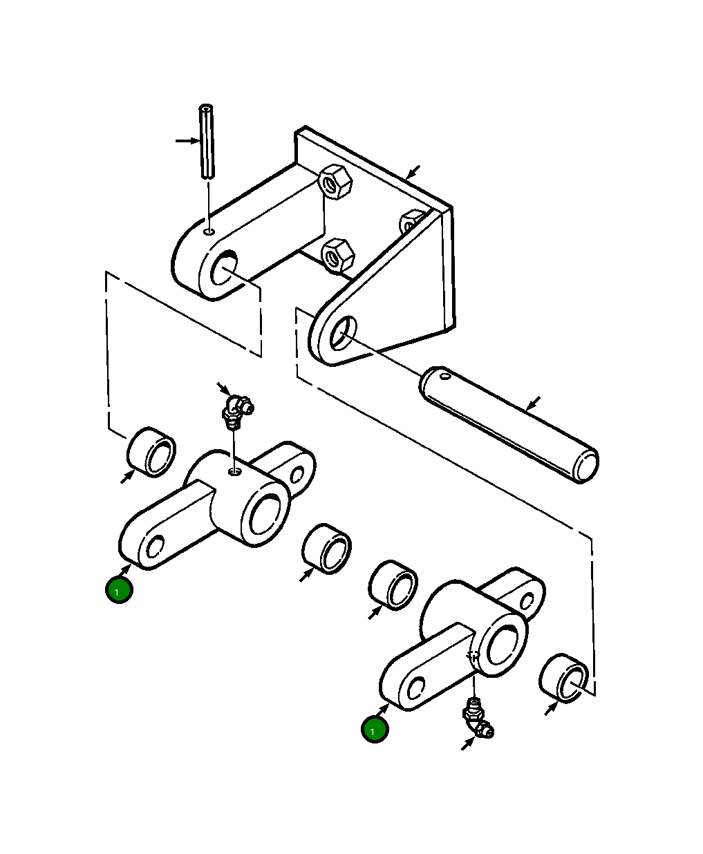 Рычаг 1297 990 H1 Komatsu