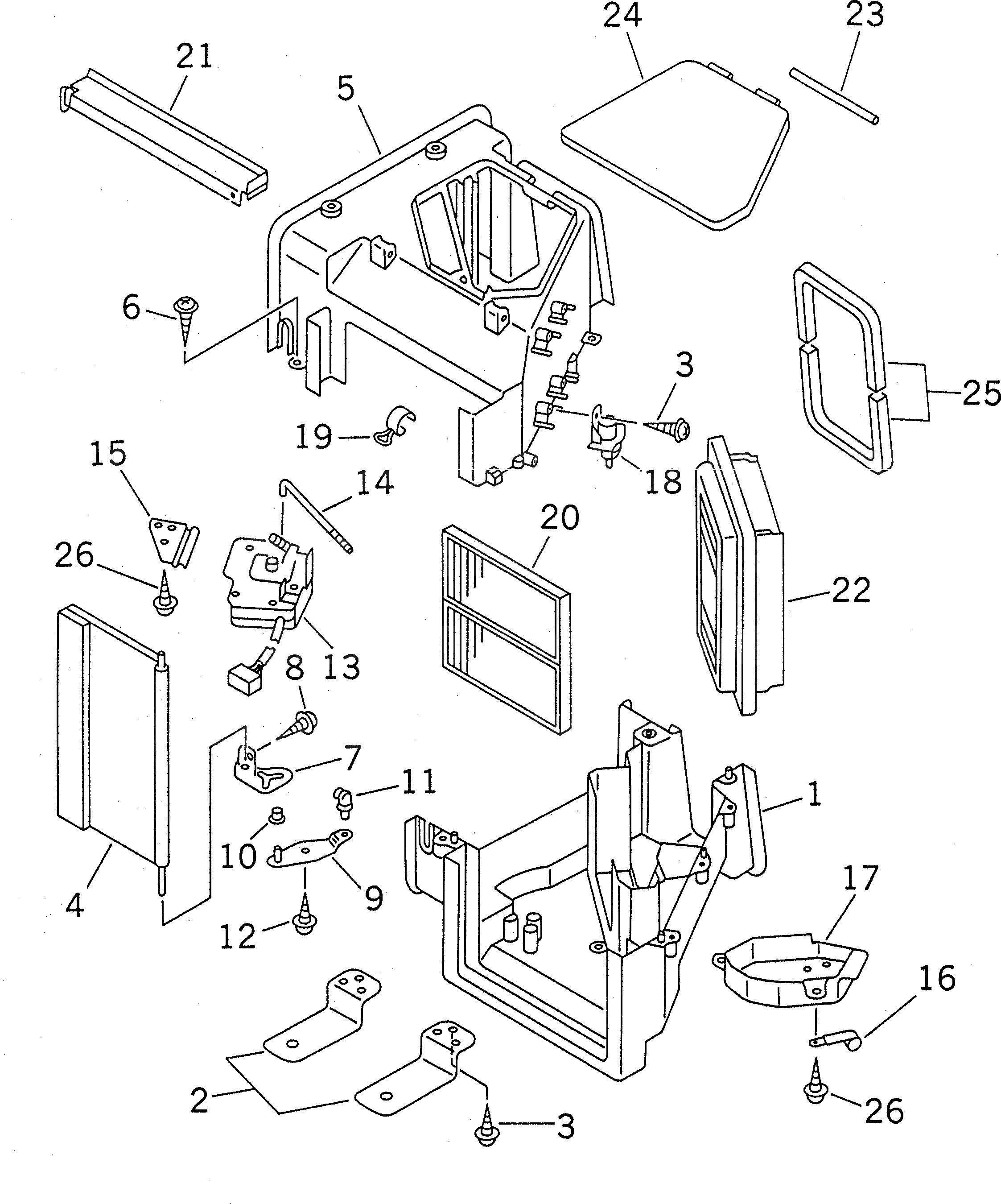 Крышка ND146370-5250  Komatsu