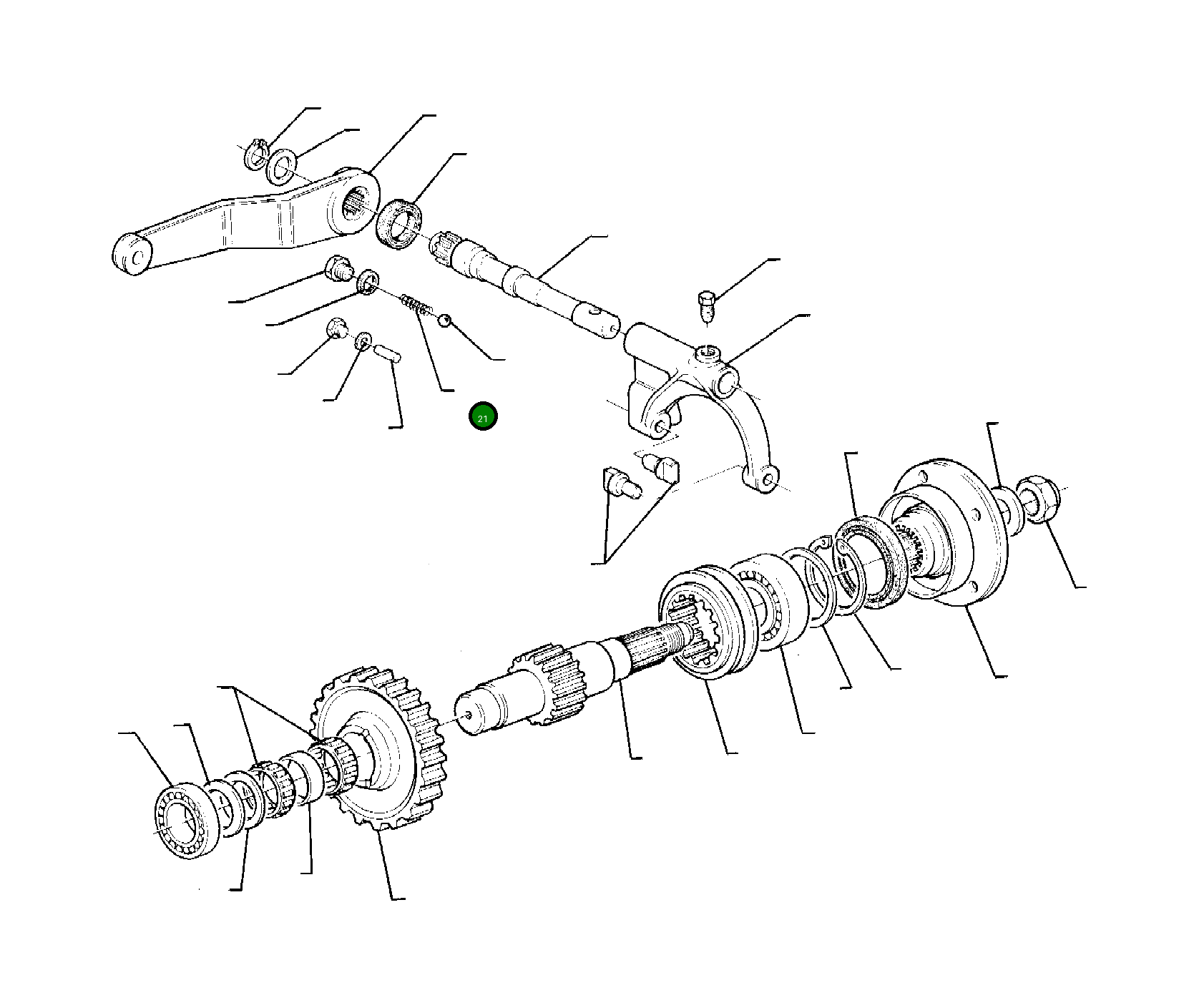 Рычаг MI3201833 Komatsu