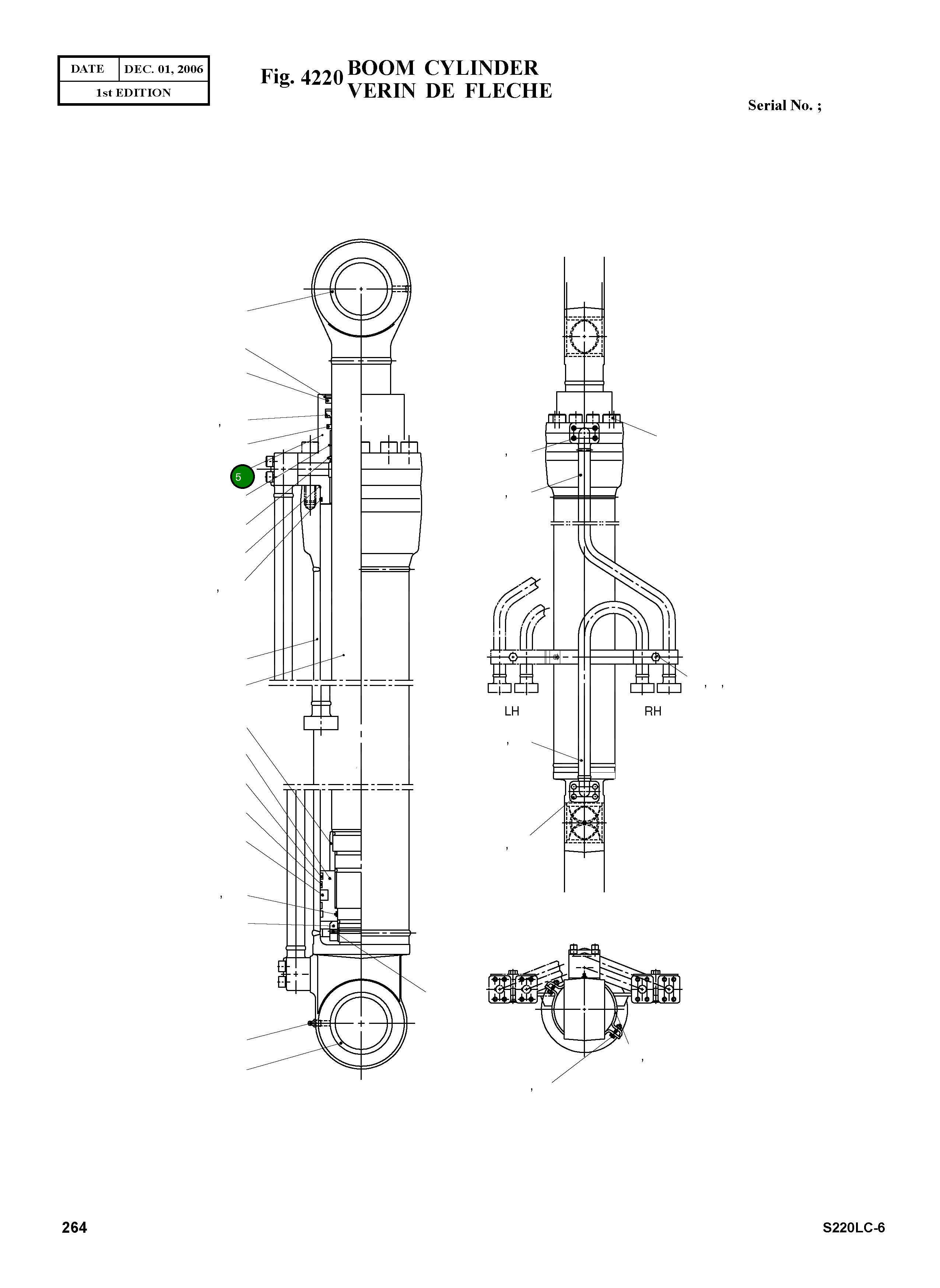 Крышка, ROD K9003899 Komatsu