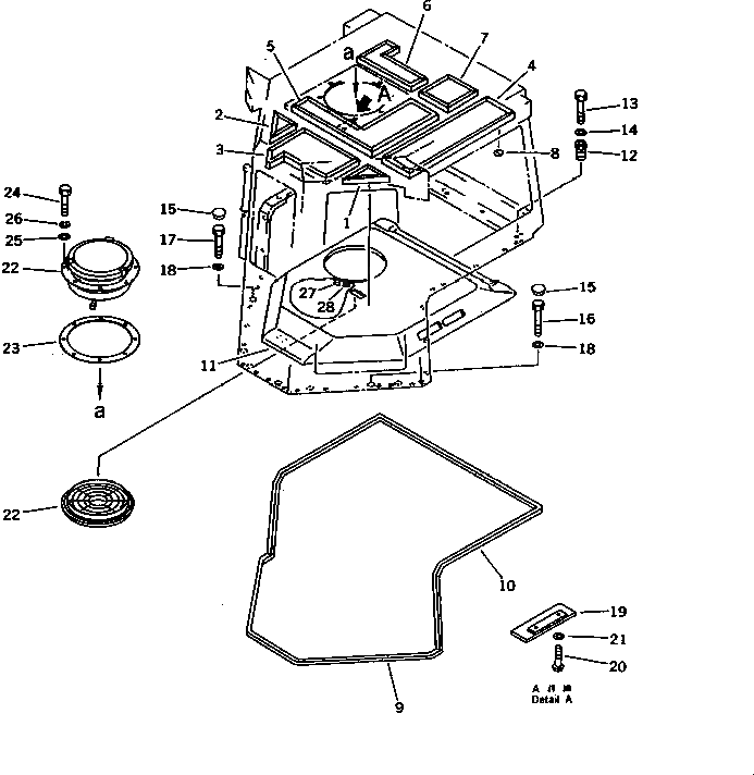 Крышка 154-Z11-5790  Komatsu