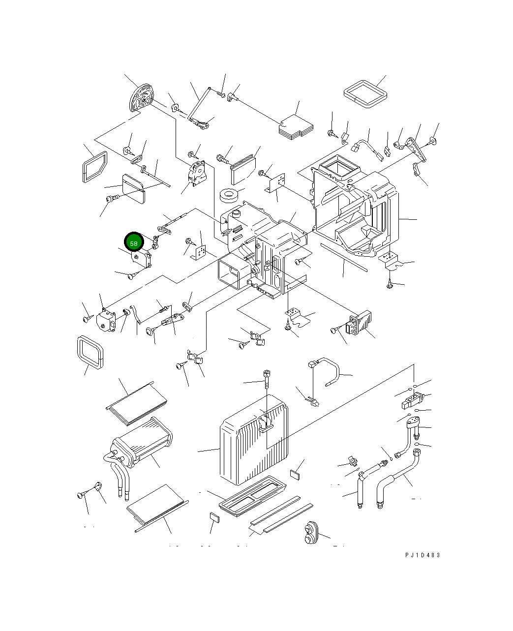 Рычаг ND116682-3440 Komatsu