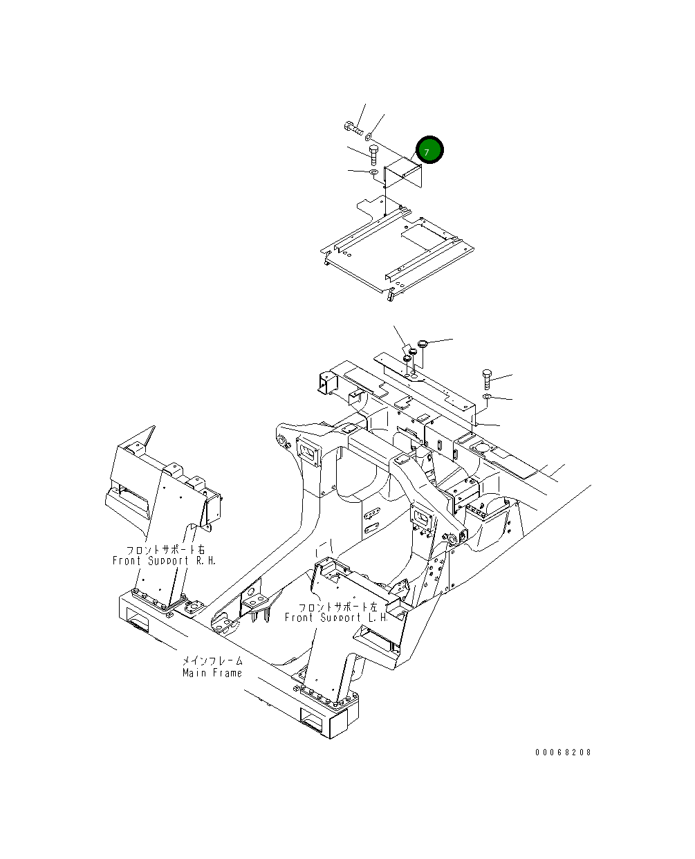 Крышка 569-88-88180  Komatsu