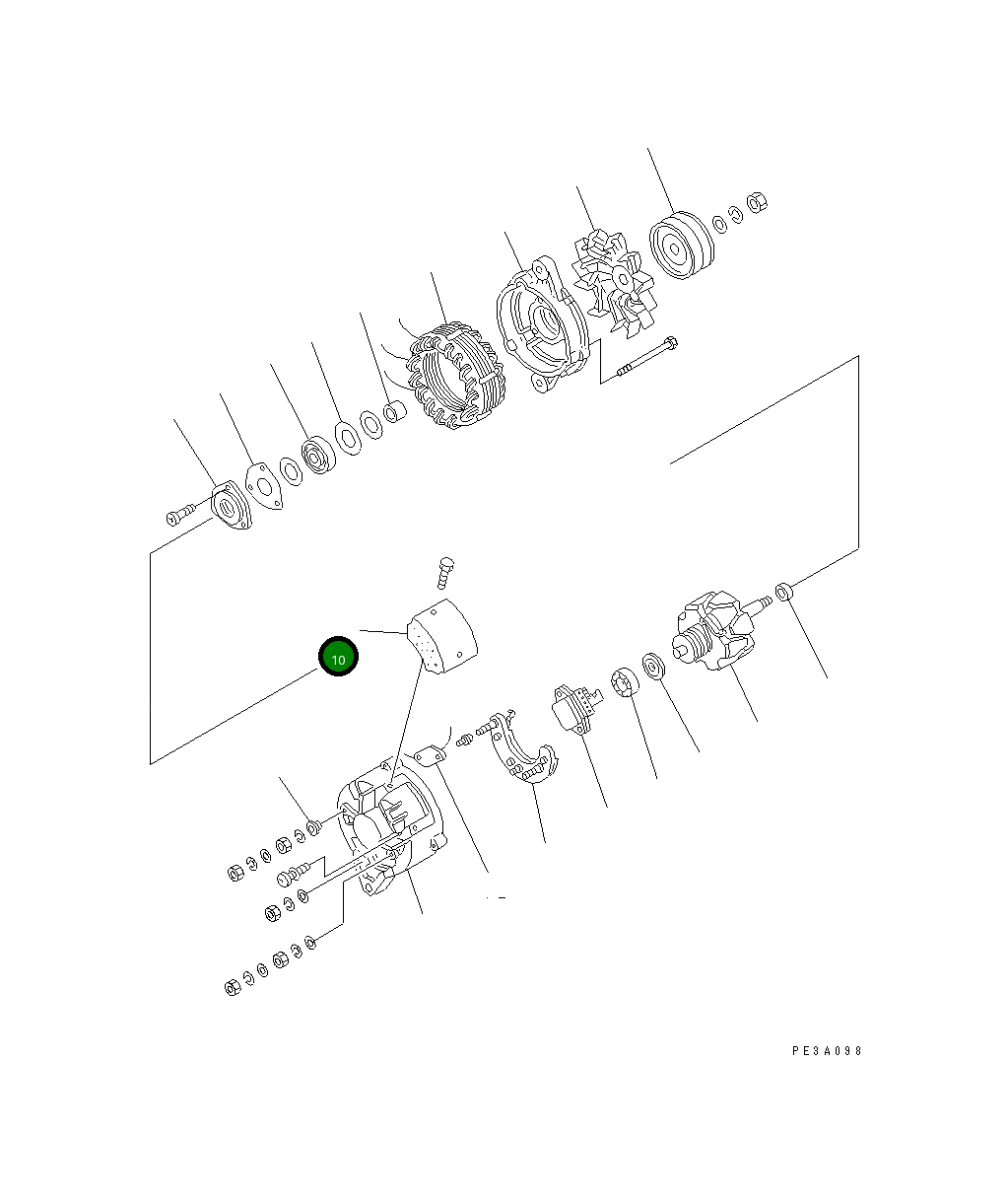 Крышка KD1-33761-1170 Komatsu