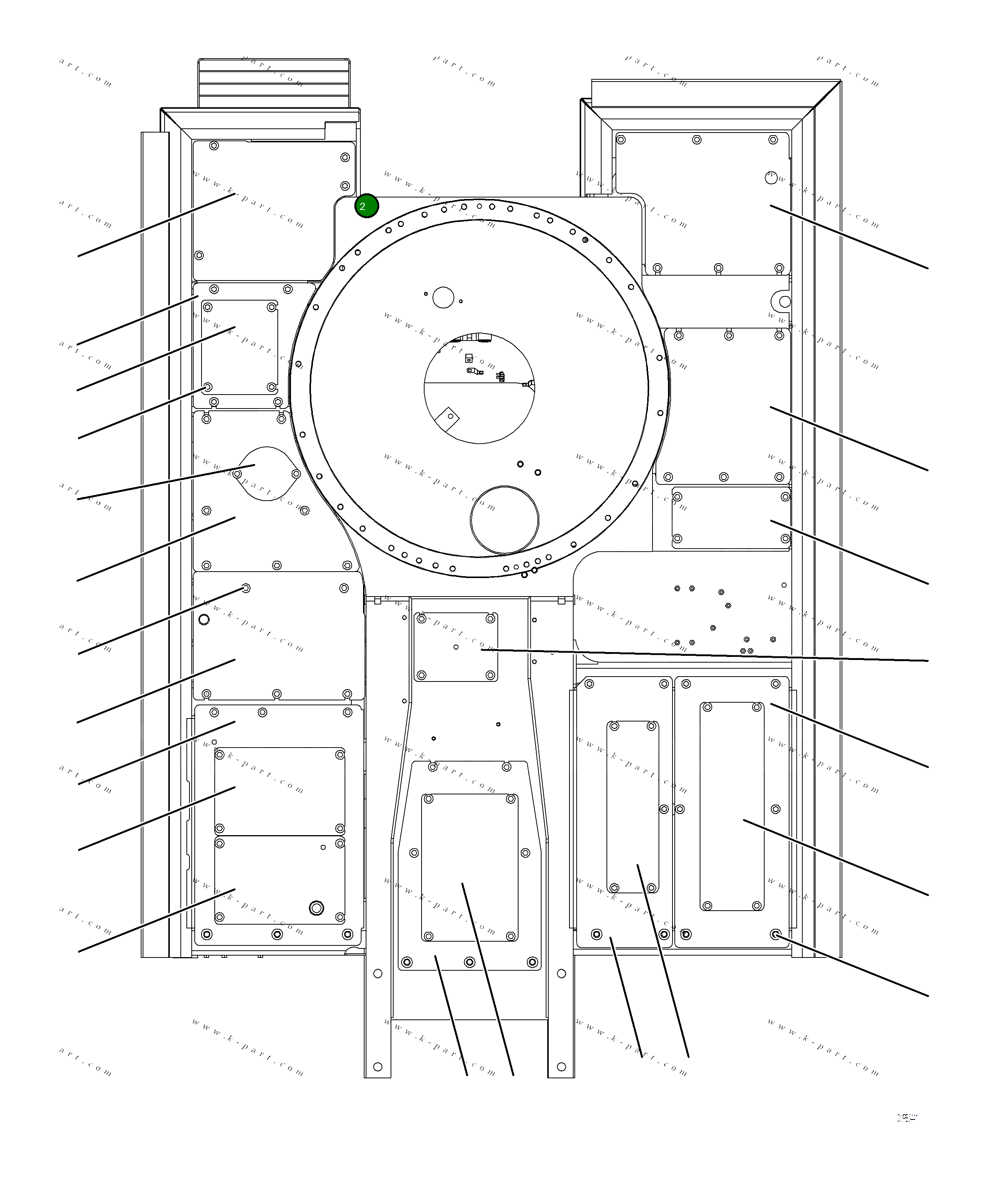 Крышка 2A6-54-A1130 Komatsu