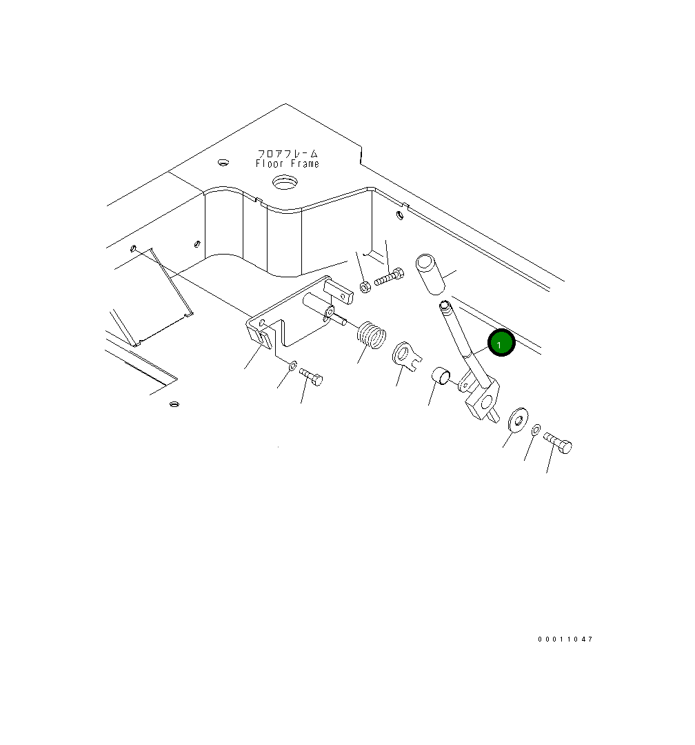 Рычаг 22M-43-21181 Komatsu