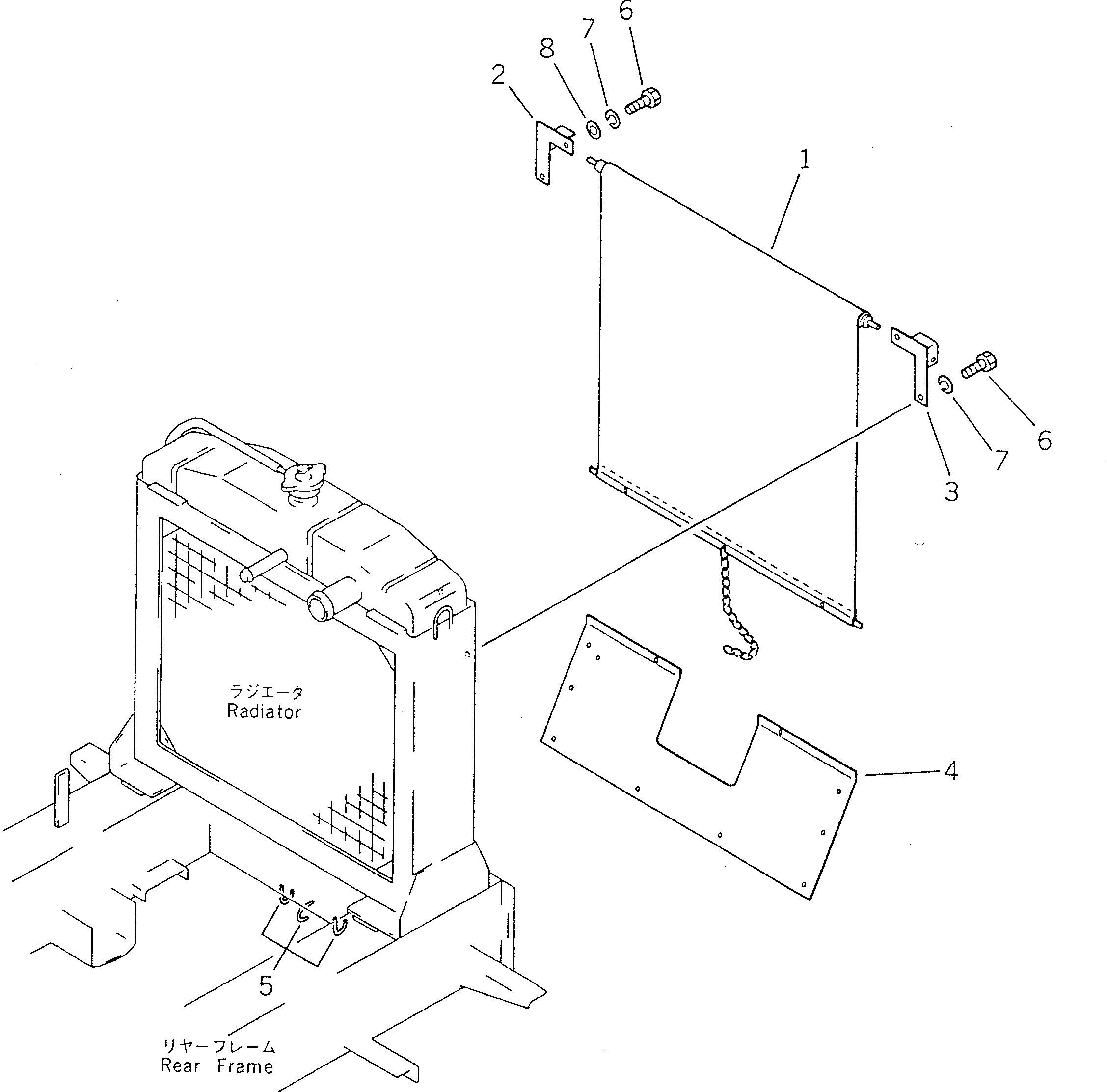 Крышка 234-03-42160 Komatsu
