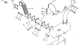 Крышка 23S-02-12212 Komatsu