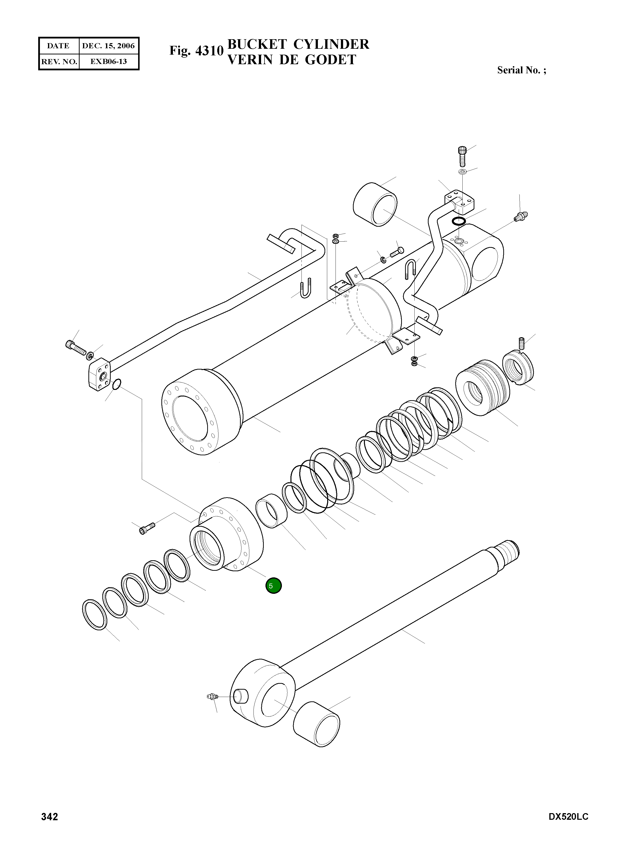 Крышка, ROD K9001971 Komatsu
