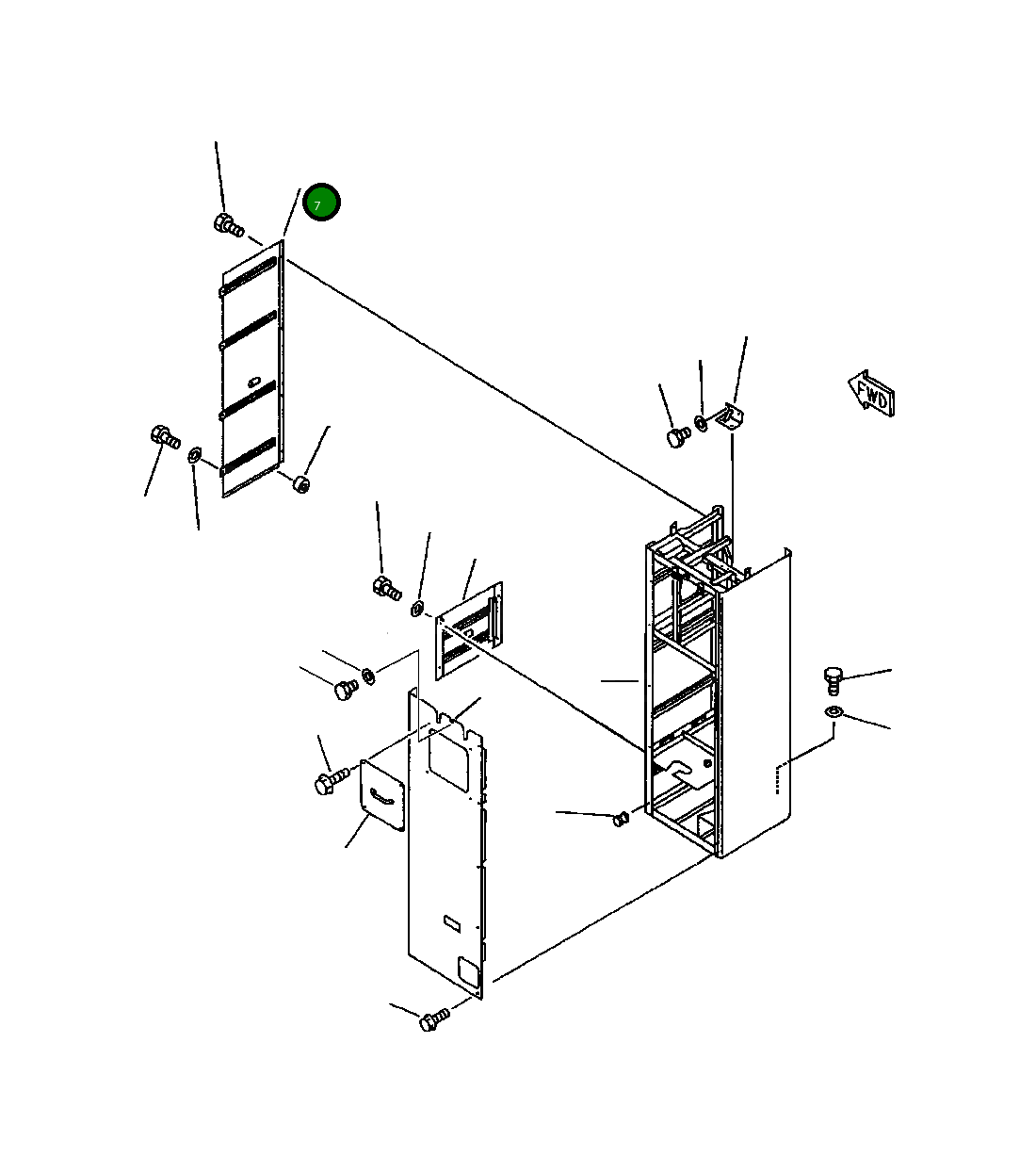 Крышка 427-54-11921  Komatsu