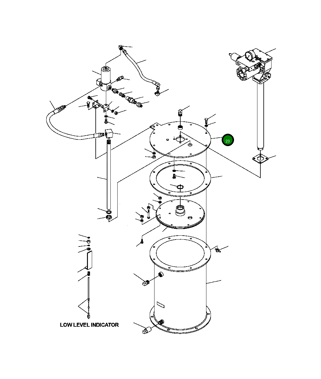 Крышка BF 5 422 Komatsu