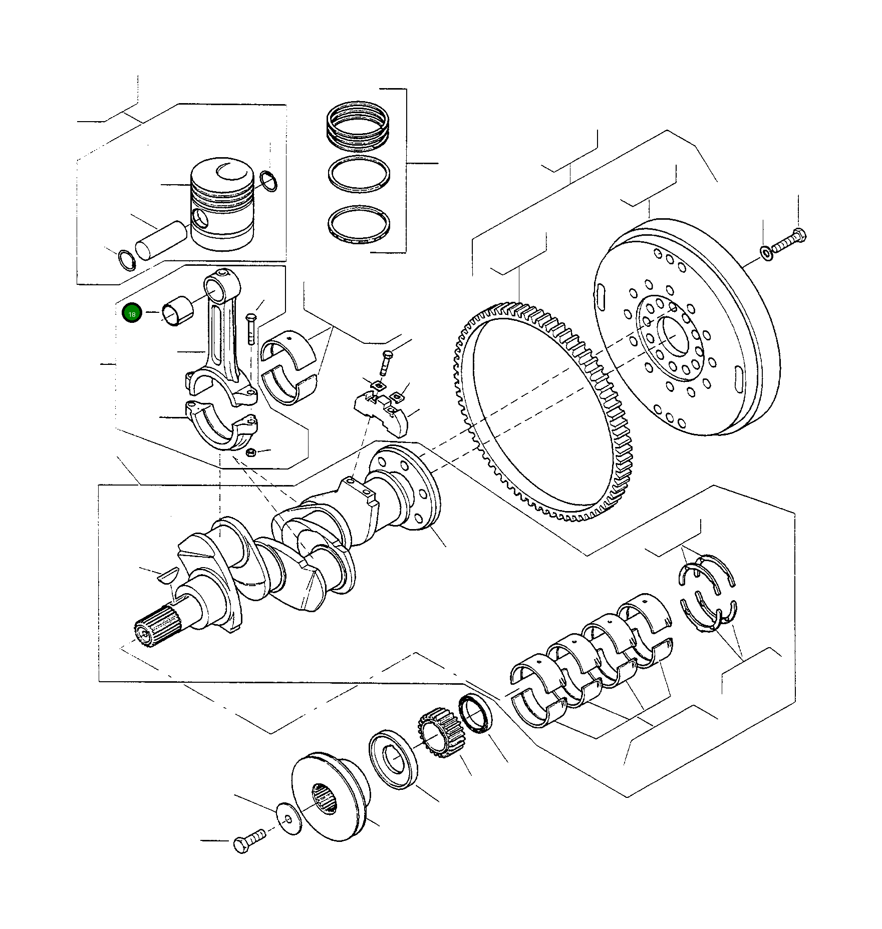 Подшипник 4910874M1 Komatsu