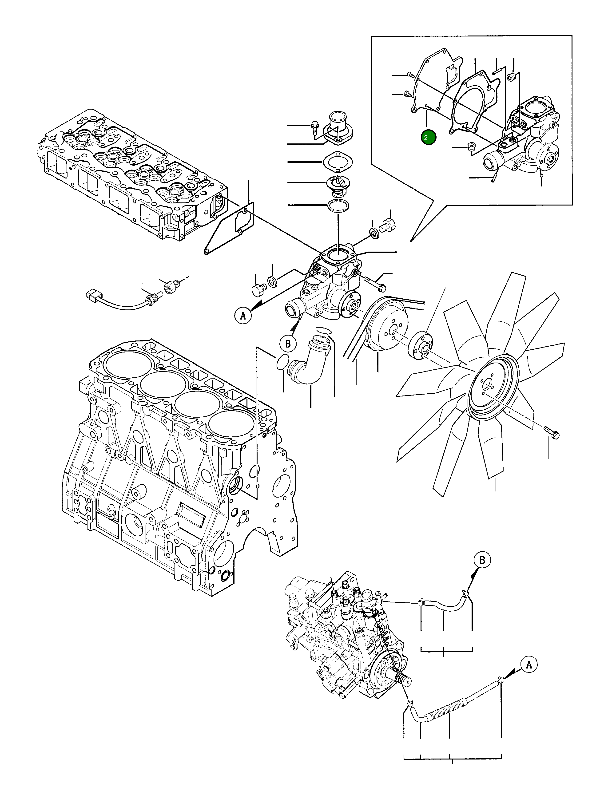 Крышка YM129900-42161 Komatsu