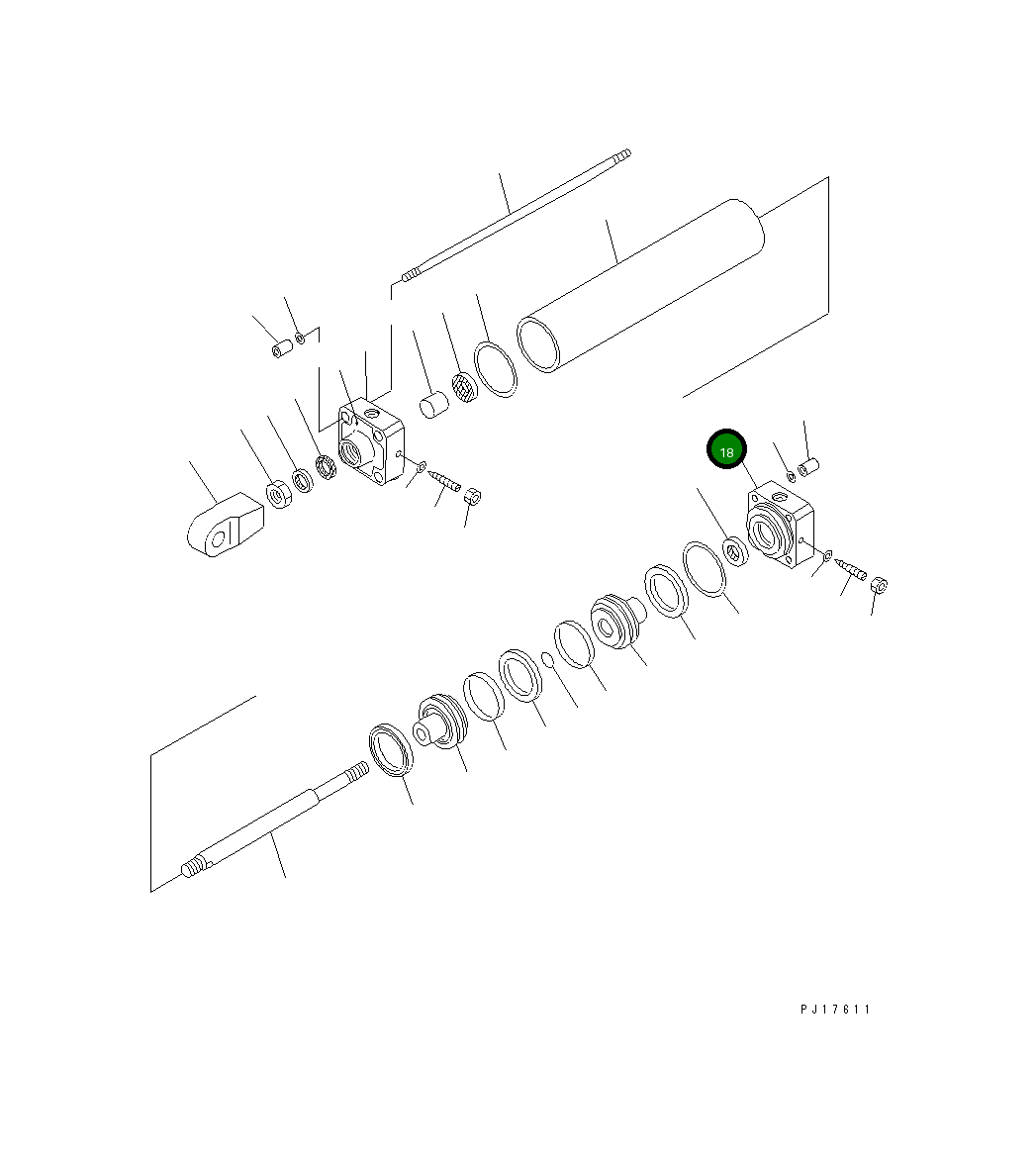 Крышка CKSM-2944-17 Komatsu