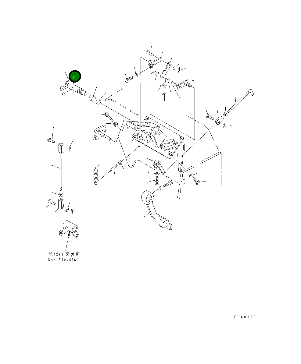 Рычаг 113-43-44220 Komatsu