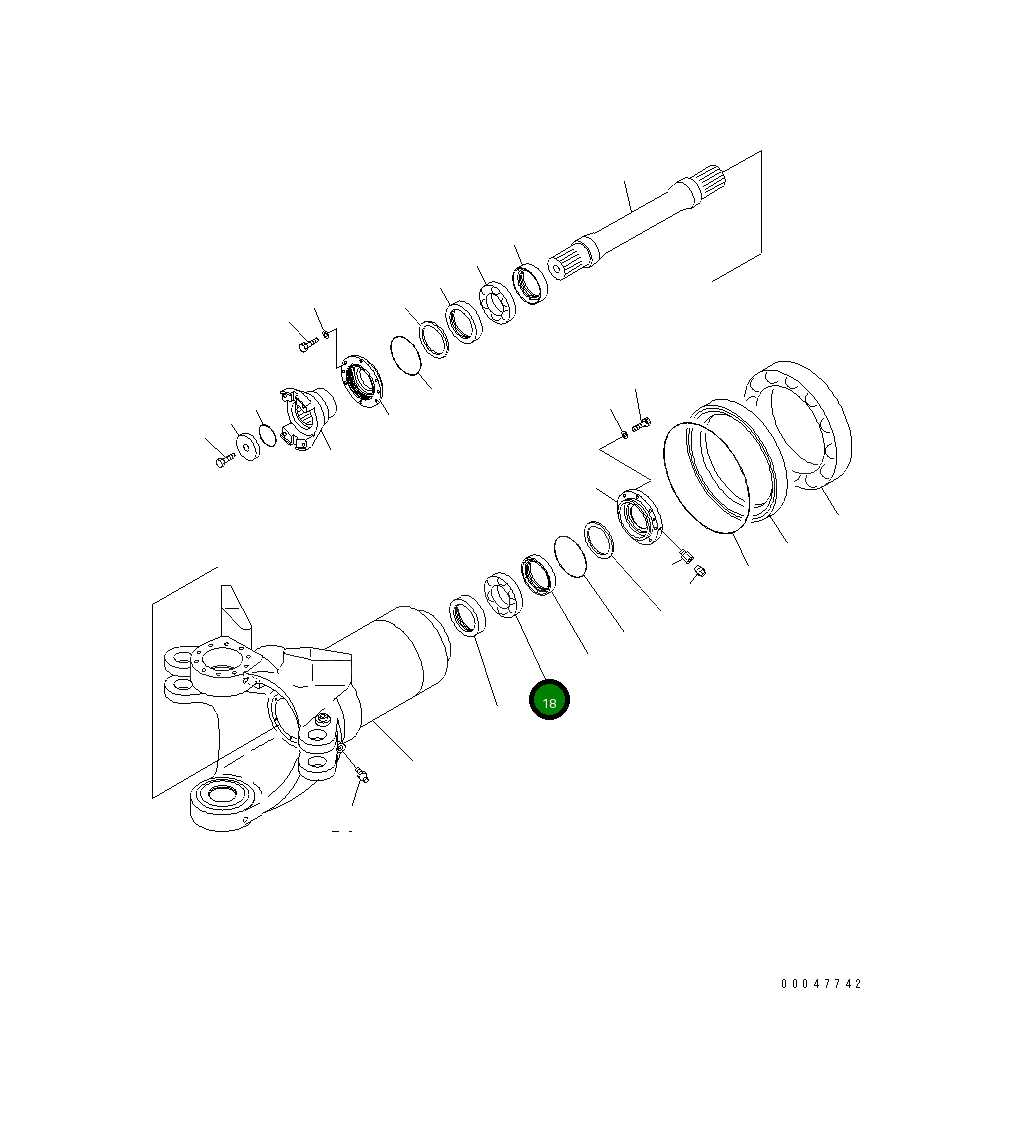 Подшипник 56D-46-23690 Komatsu