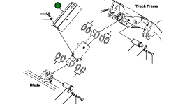 Крышка 22P-71-11130 Komatsu