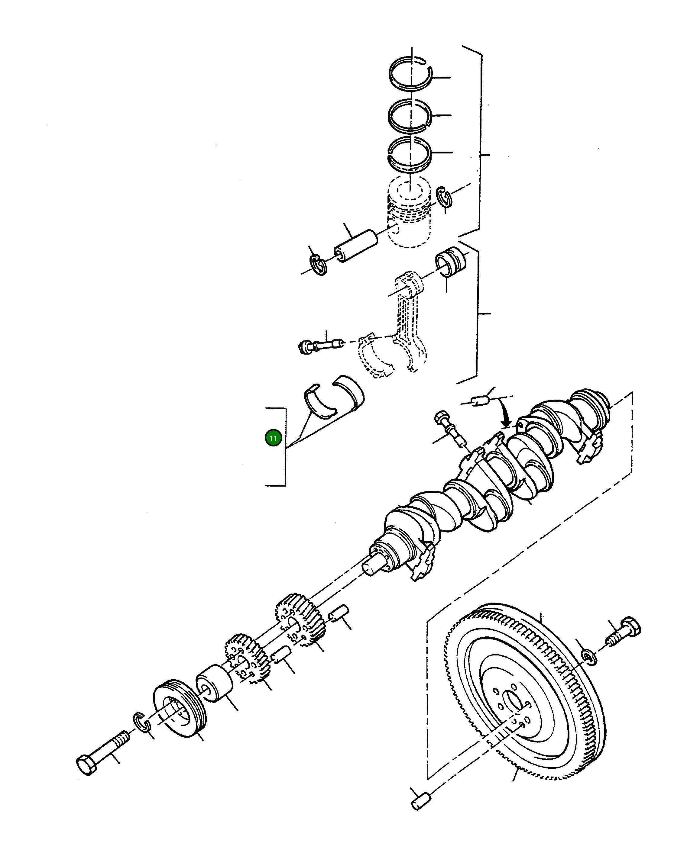 Подшипник 2871205M91 Komatsu