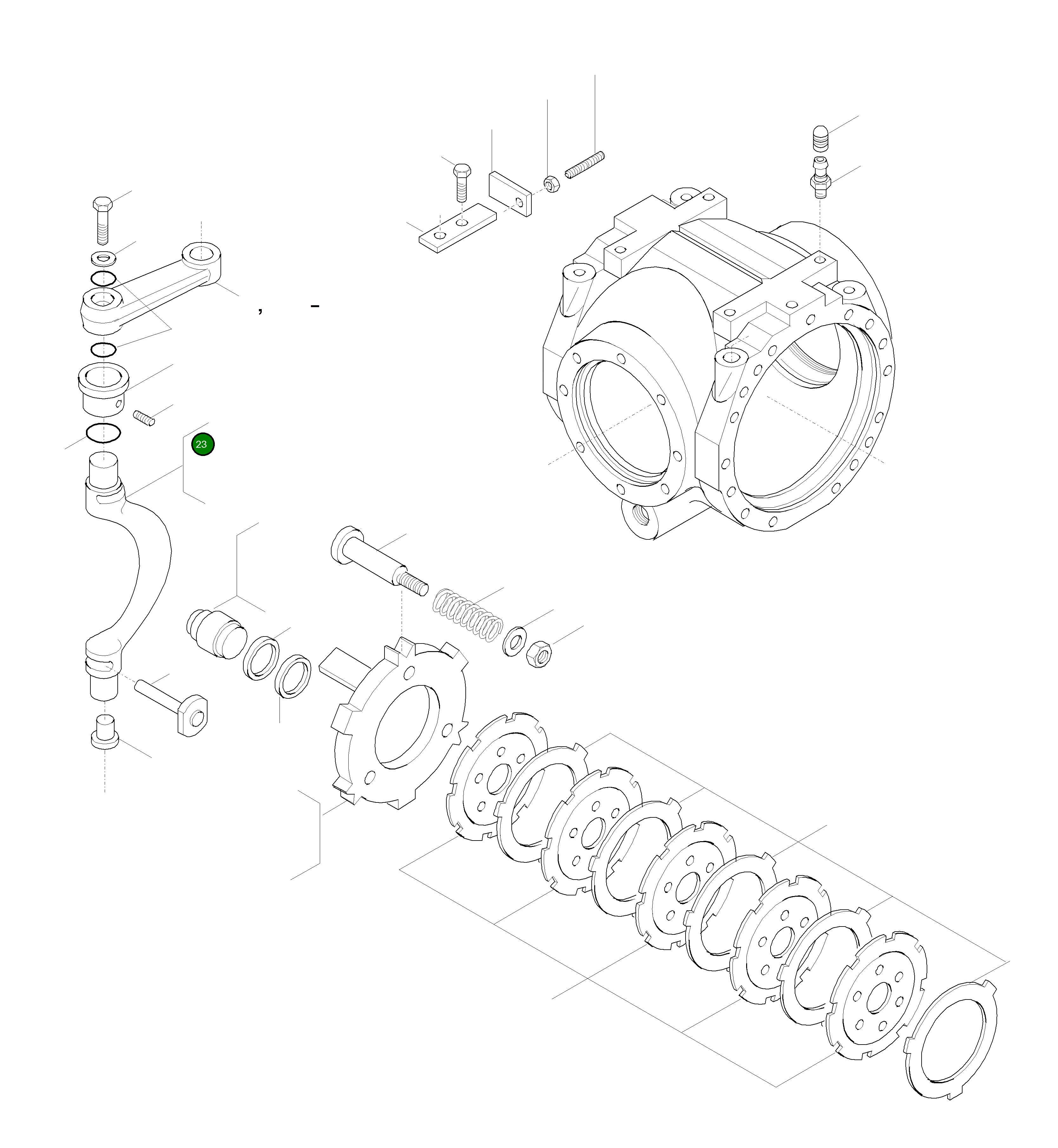 Рычаг 42U-23-H0P91 Komatsu