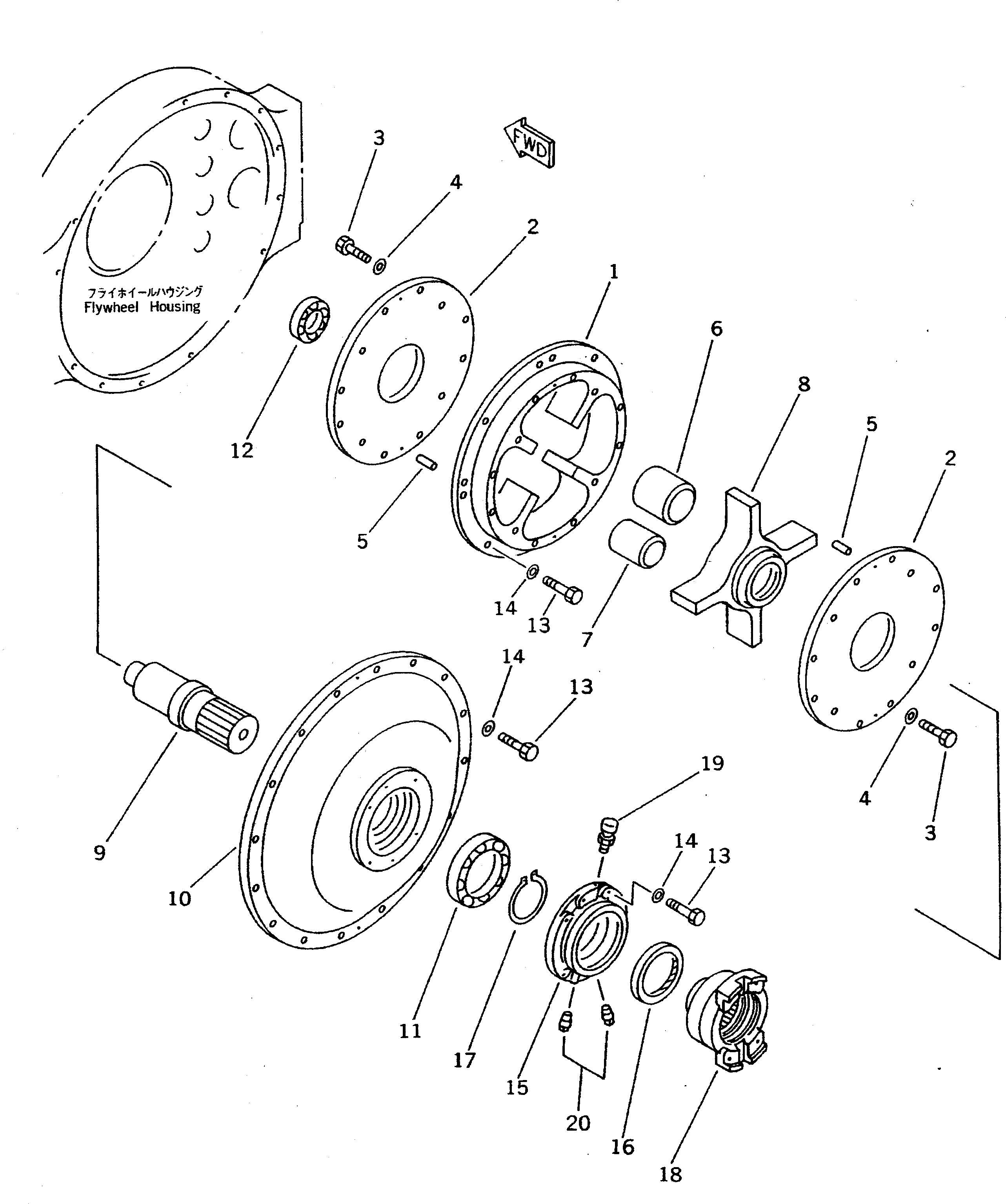 Крышка 569-01-62110 Komatsu