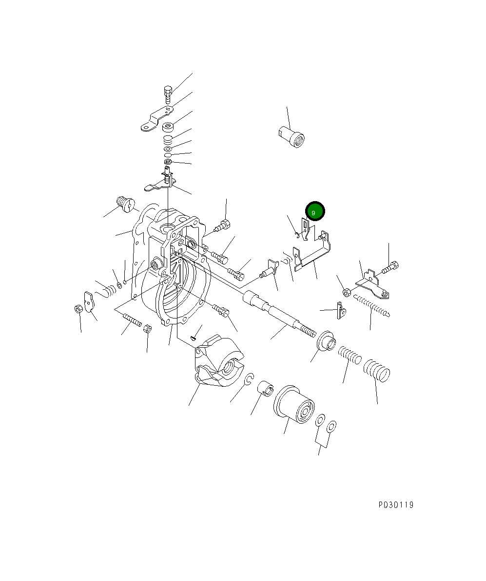 Рычаг DK159202-2900 Komatsu