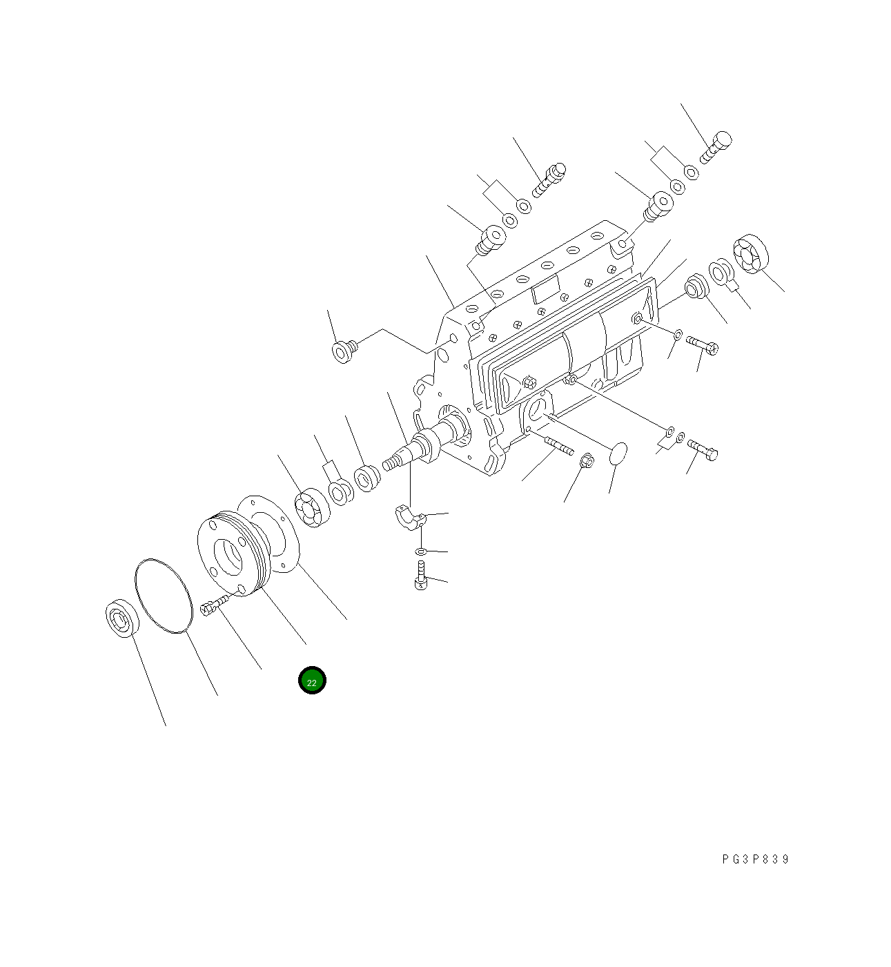 Крышка DK131330-64 Komatsu