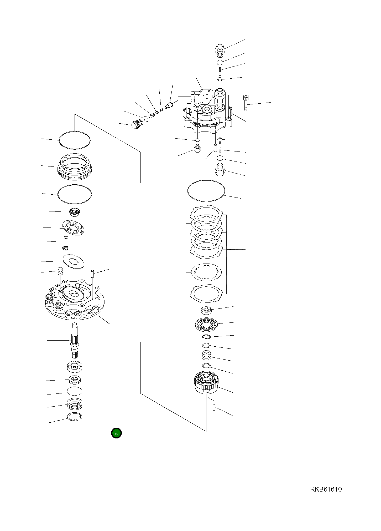 Подшипник 708-7S-22140 Komatsu