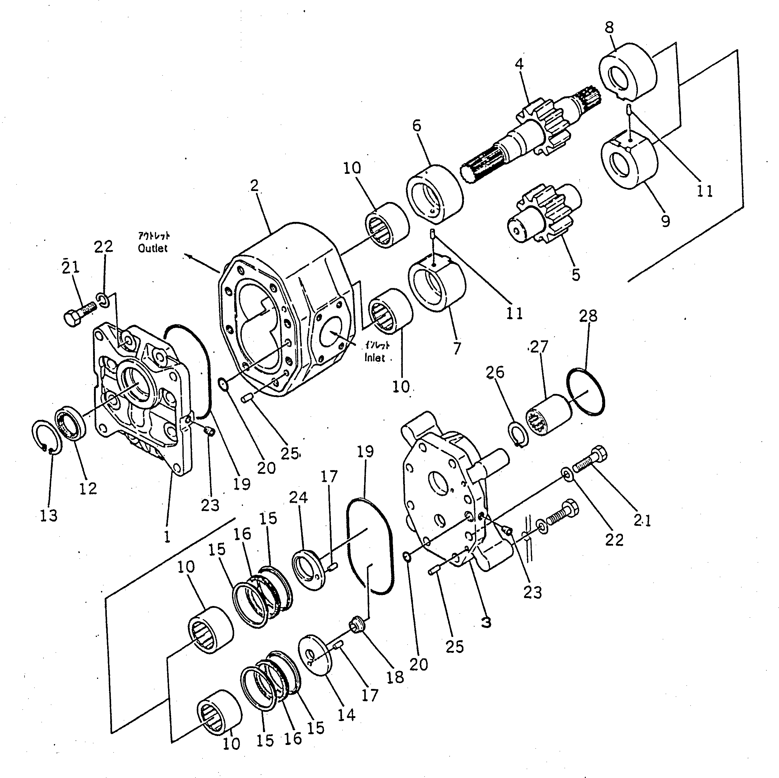 Подшипник 07445-66185 Komatsu