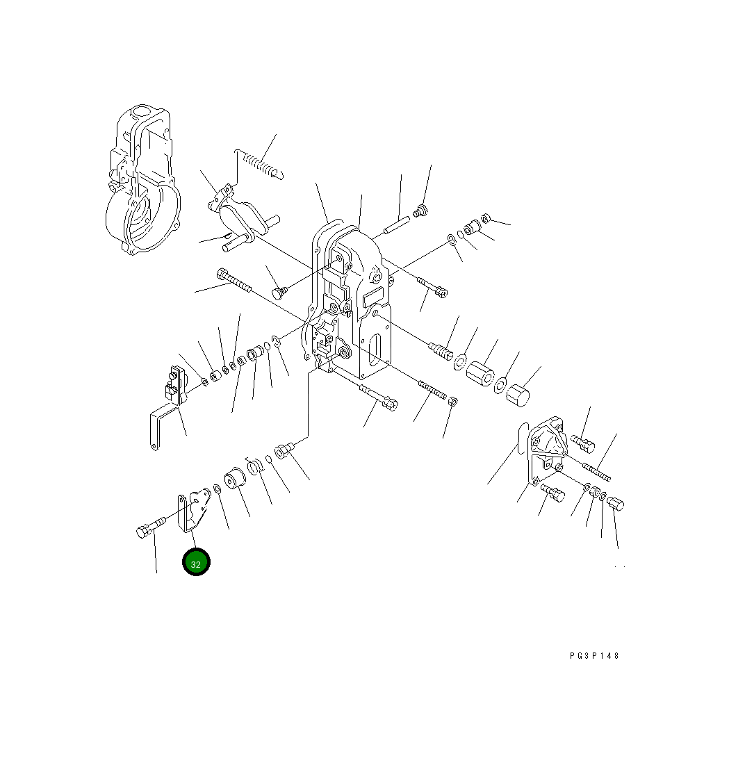 Рычаг DK154366-0500 Komatsu