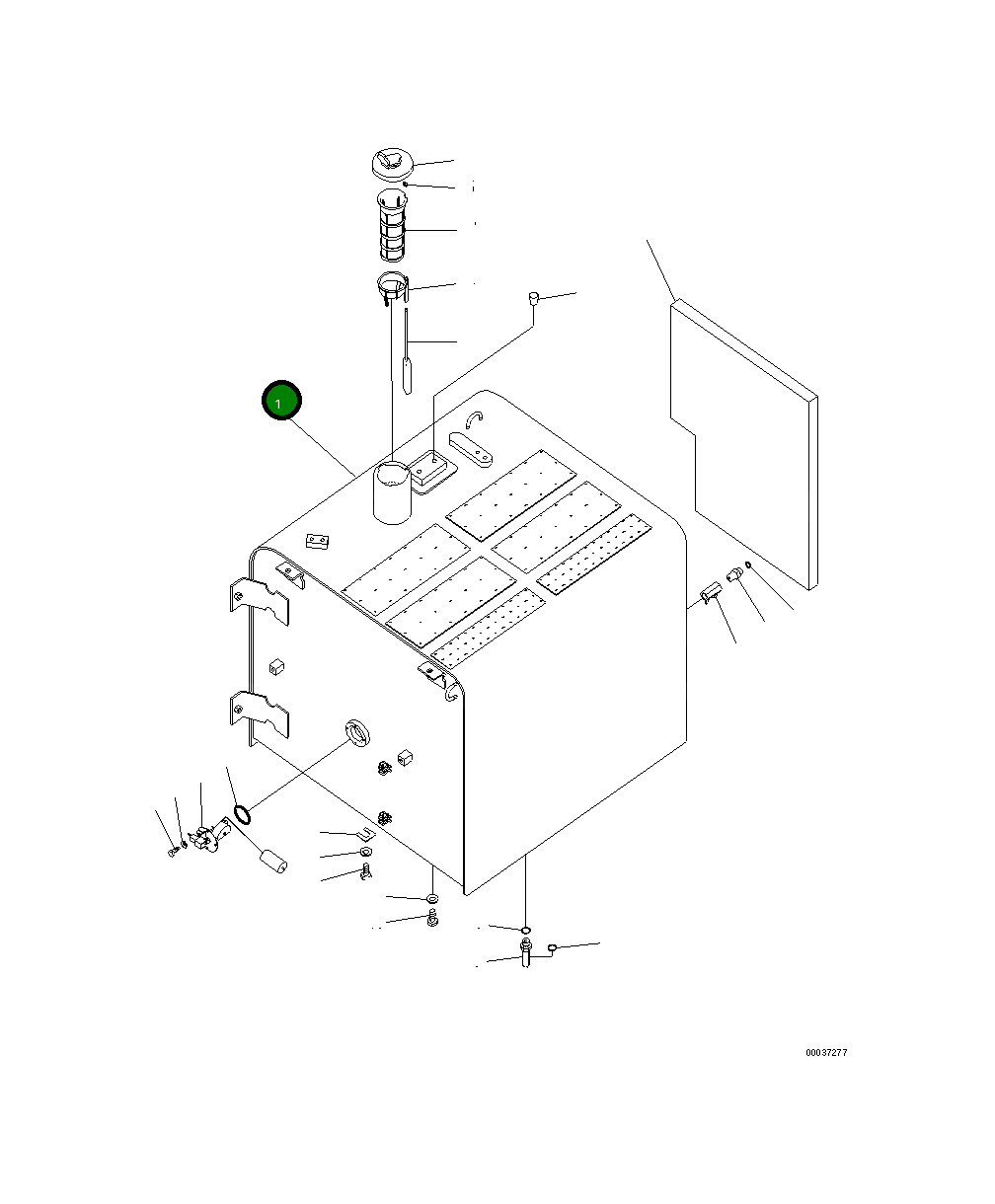 Бак 207-04-75110 Komatsu