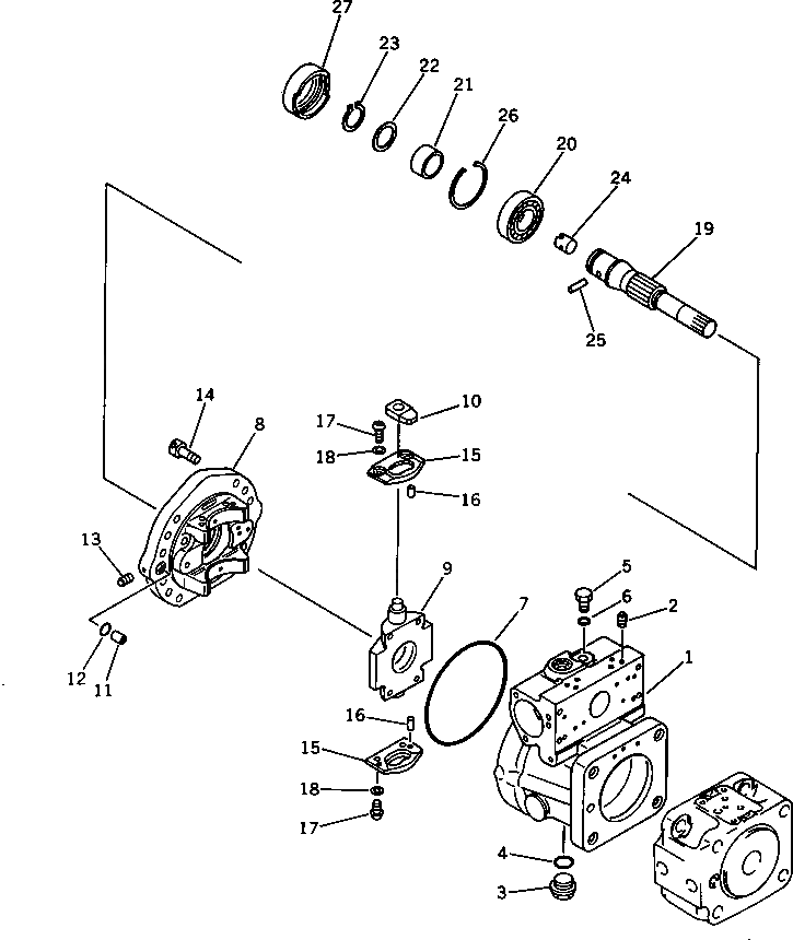 Вал 708-21-12720 Komatsu