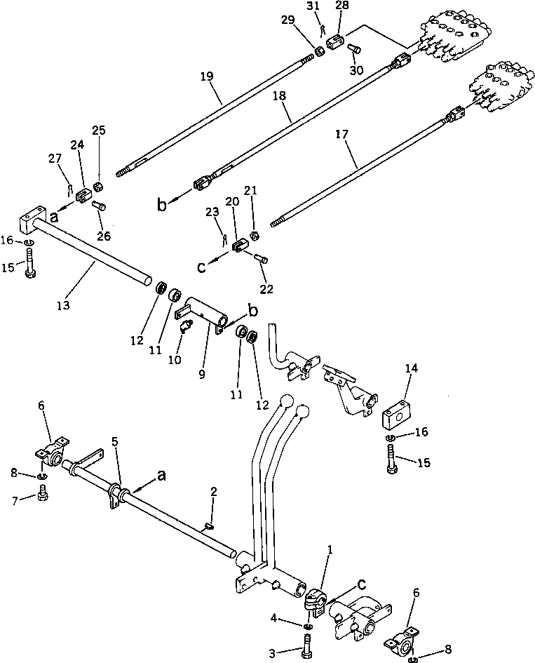 Вал 201-43-31190 Komatsu