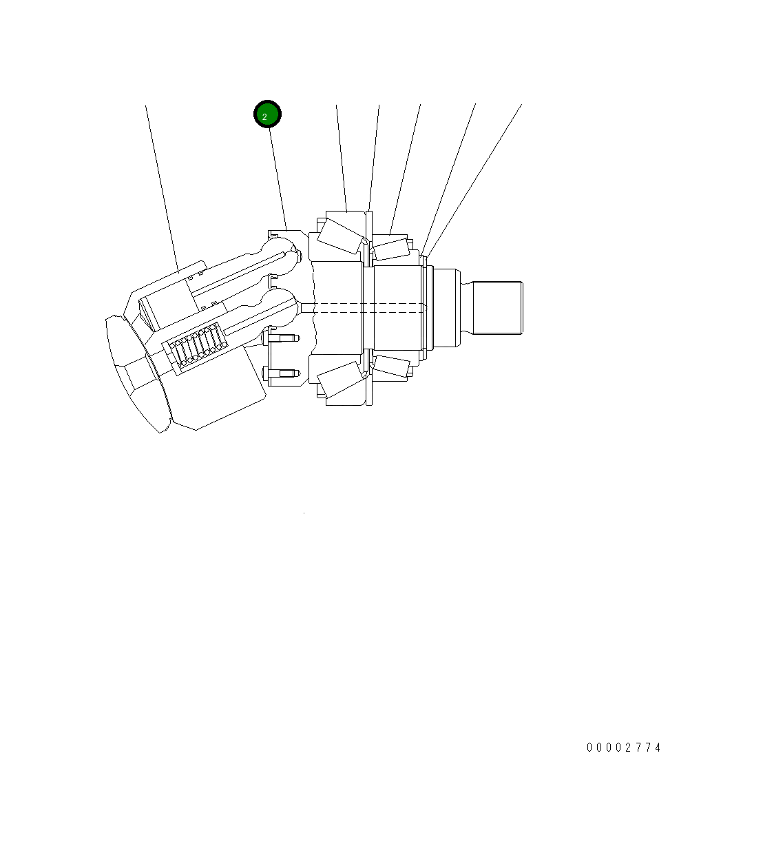 Вал UC1709221277 Komatsu