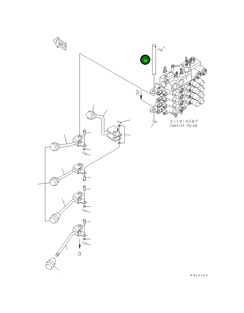 Вал MH321-4463600 Komatsu