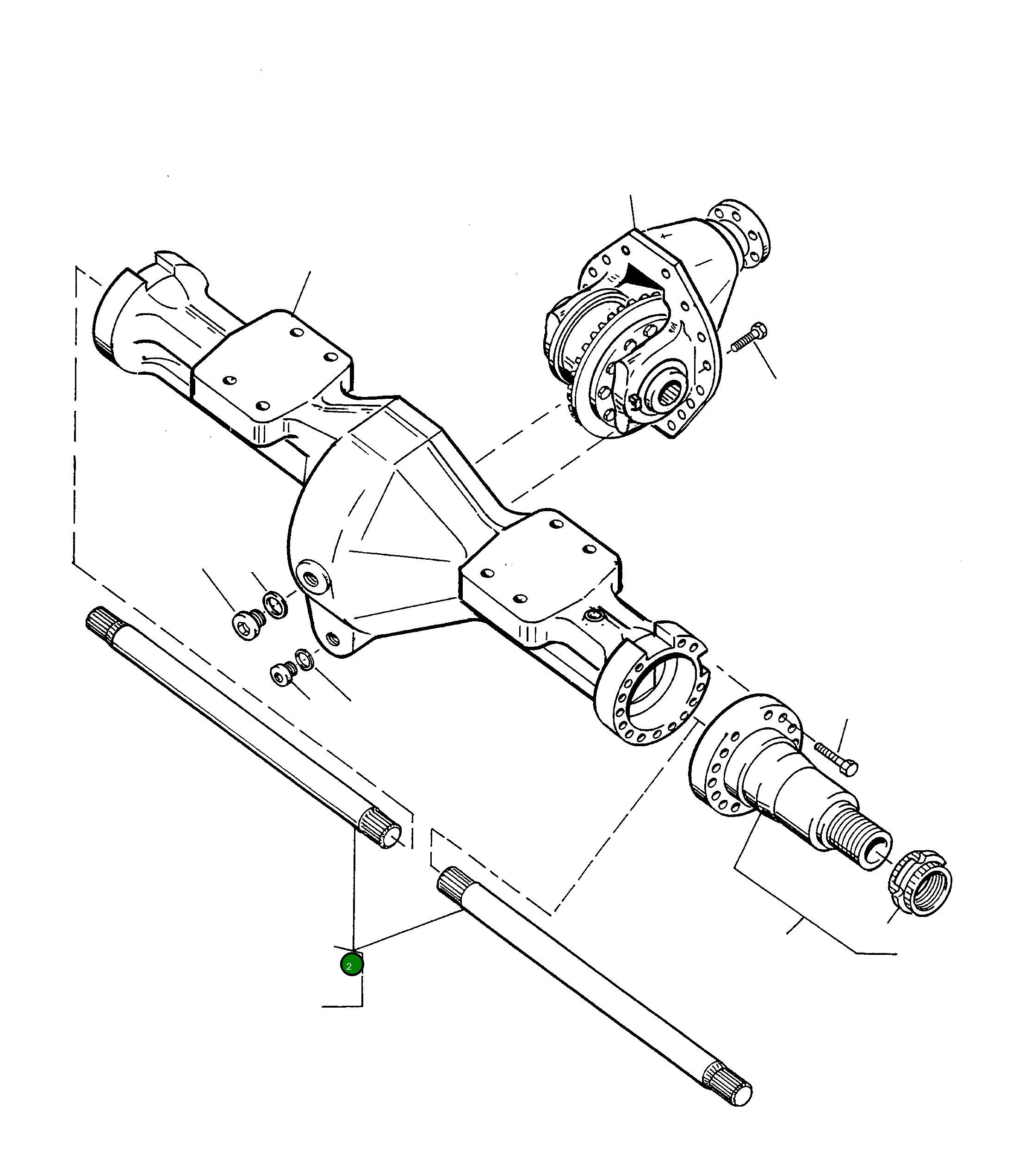 Вал 3232288M1 Komatsu