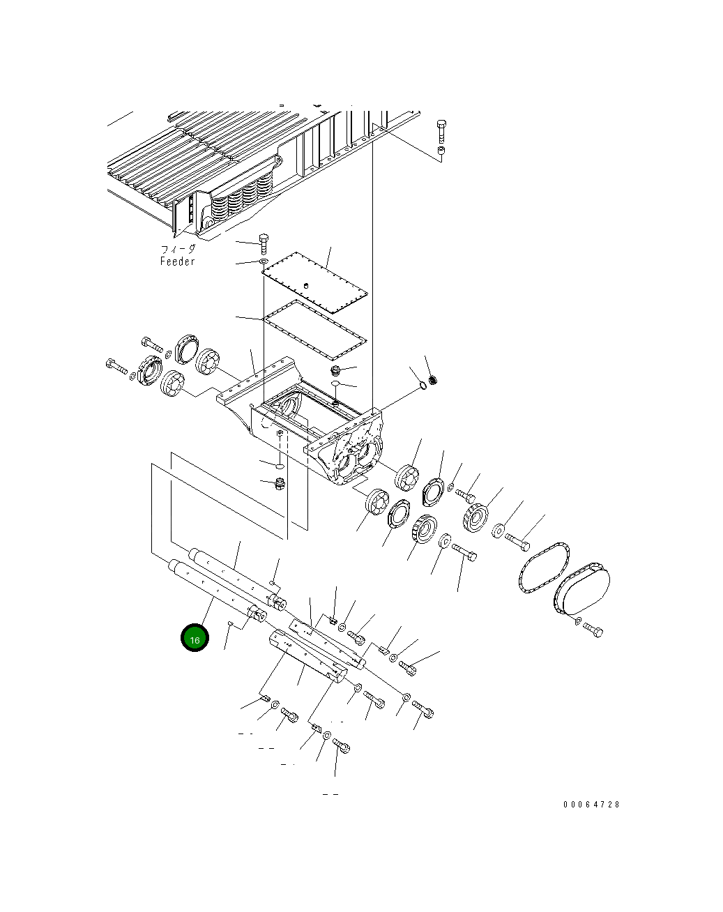 Вал 8234-72-2141 Komatsu
