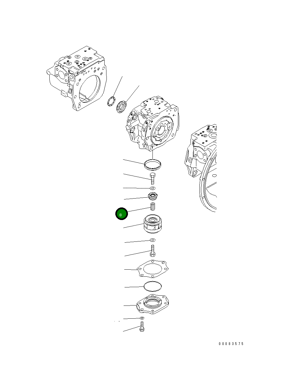 Вал 708-2H-32360 Komatsu