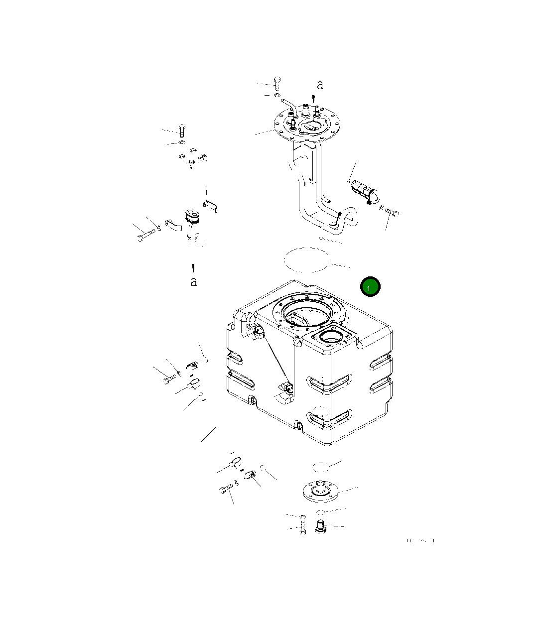 Бак 2A6-01-12111 Komatsu
