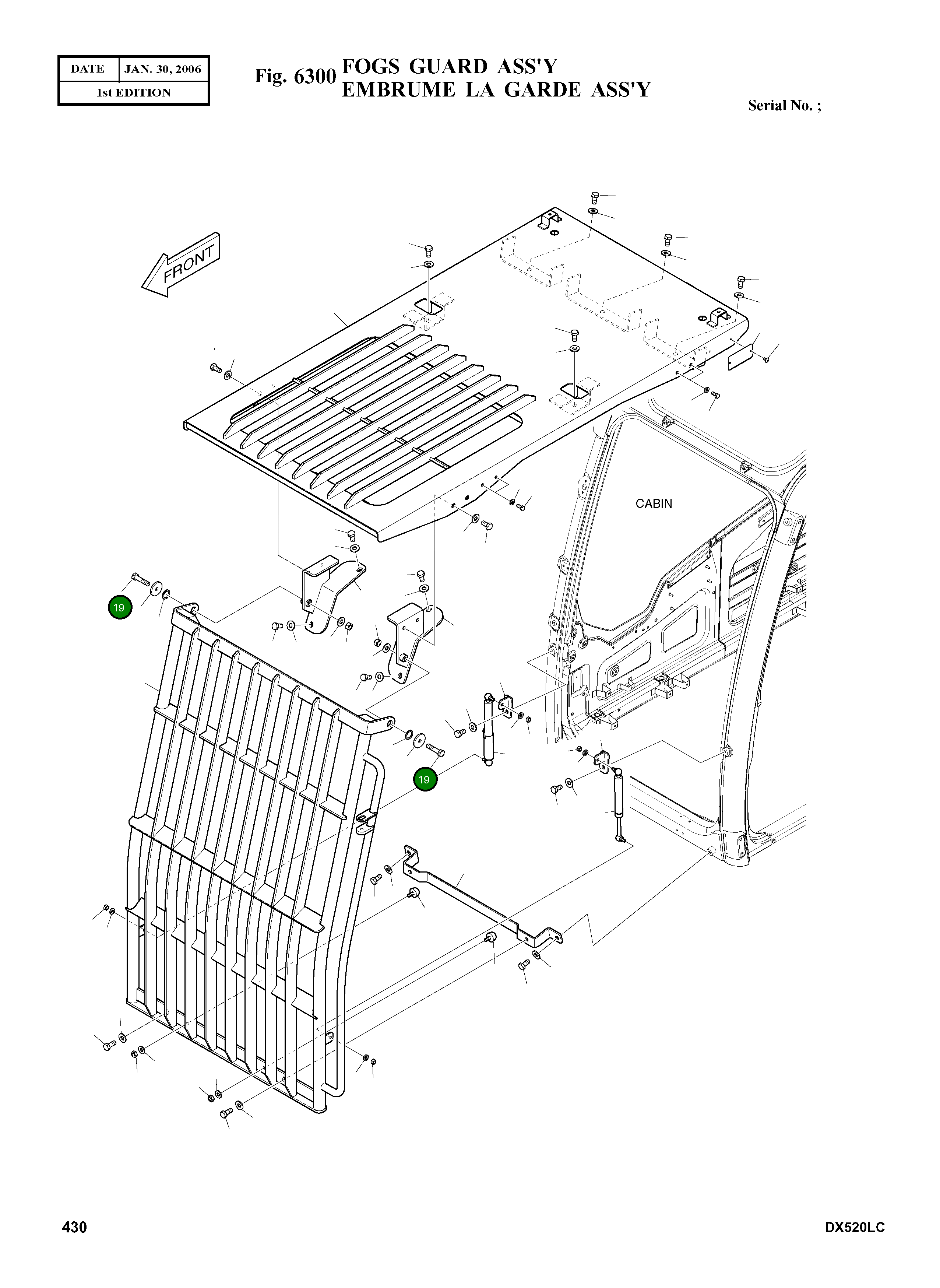 Болт M12X1.75X55 S0515766 Komatsu