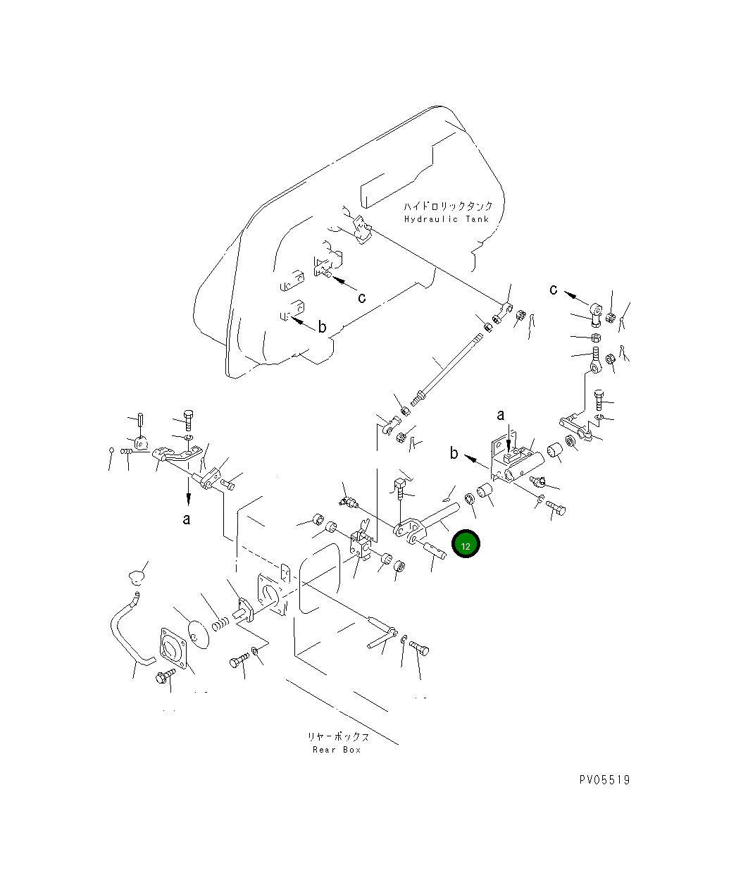 Вал 130-43-62320 Komatsu