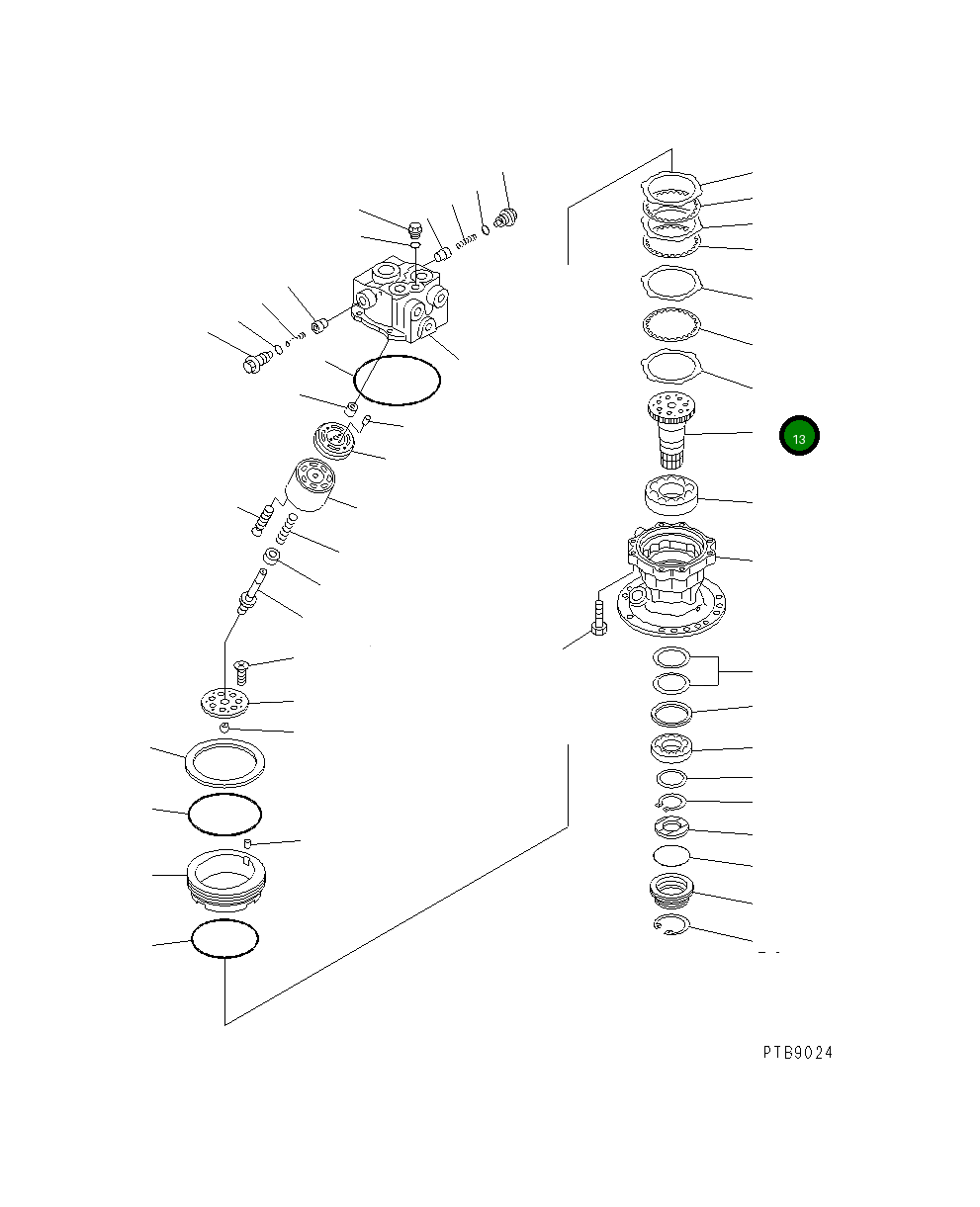 Вал 706-73-43860 Komatsu